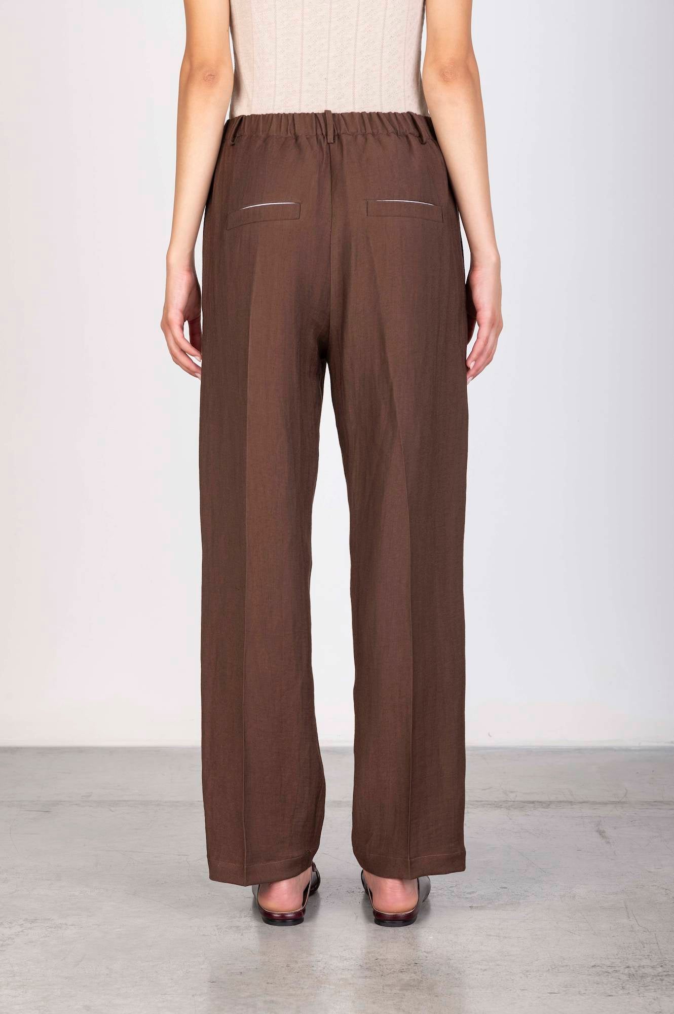 PANTALONE A SIGARETTA IN LINO
