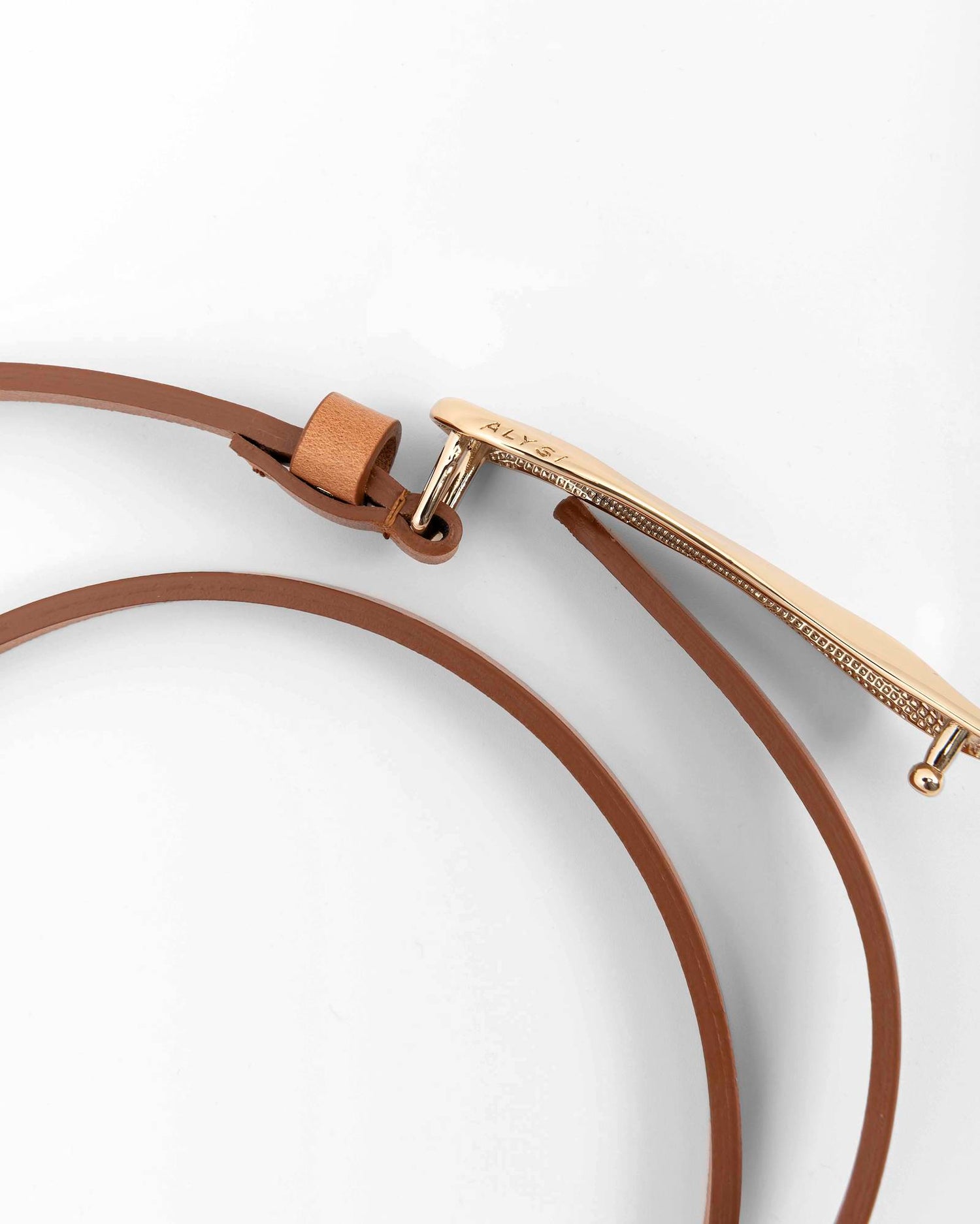 CINTURA SOTTILE IN PELLE
