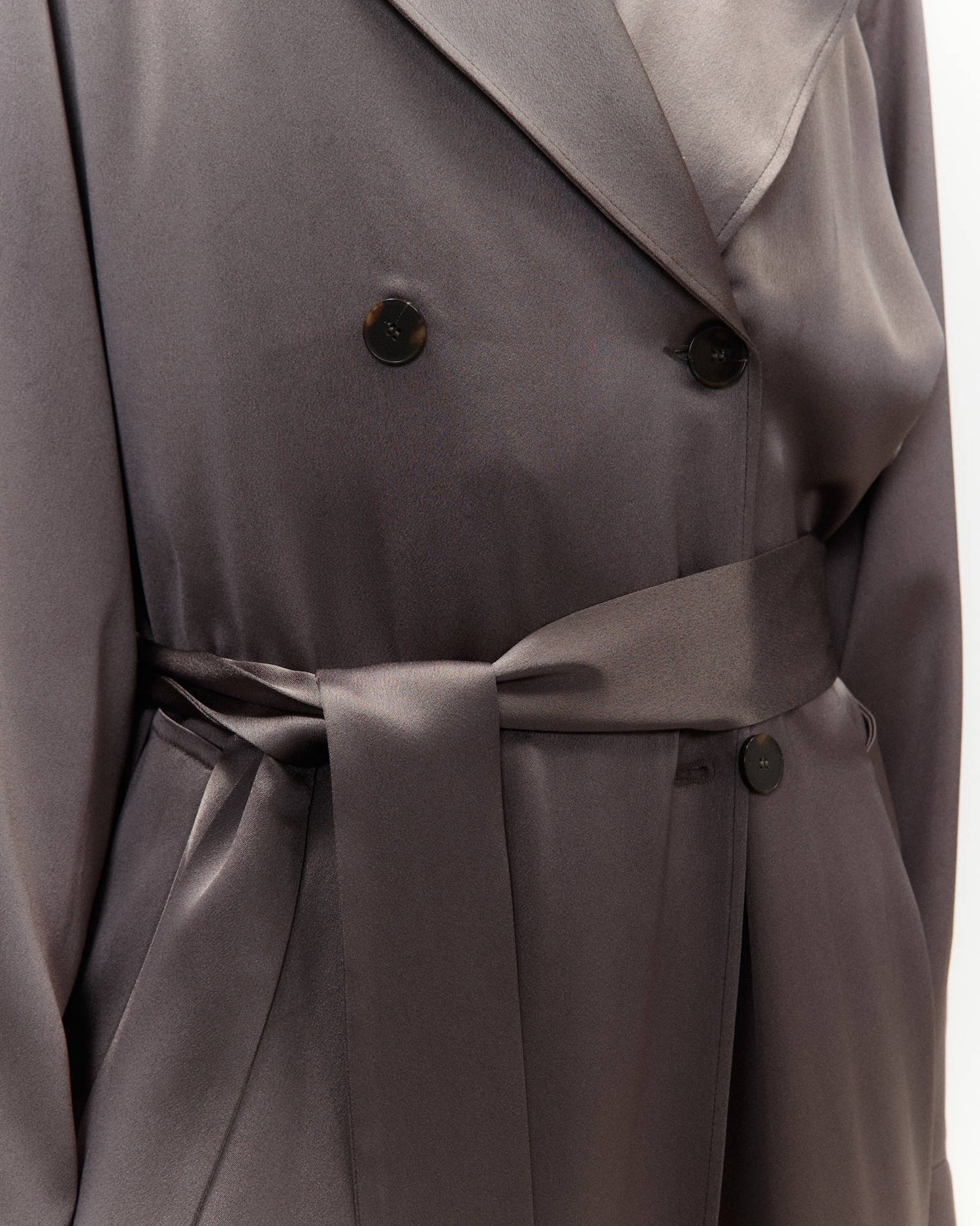 TRENCH SATIN LUNGO