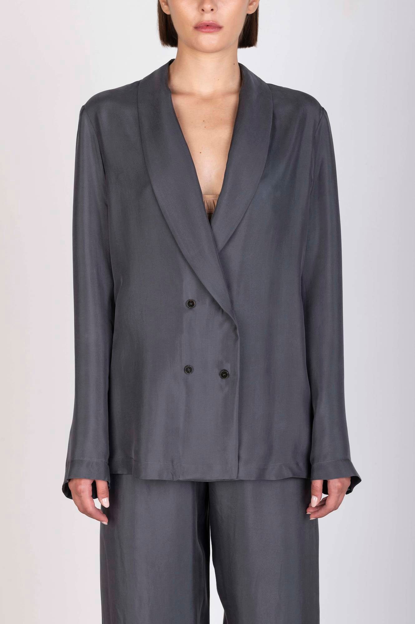 BLAZER IN SETA