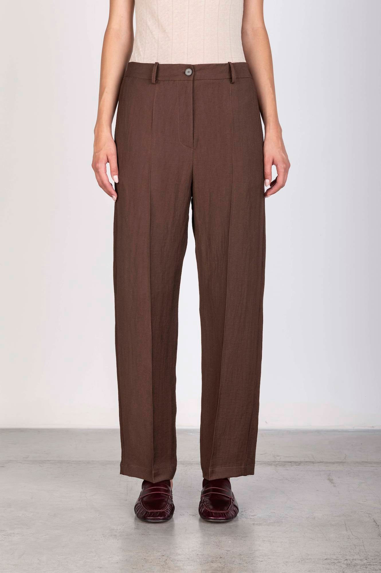 PANTALONE A SIGARETTA IN LINO