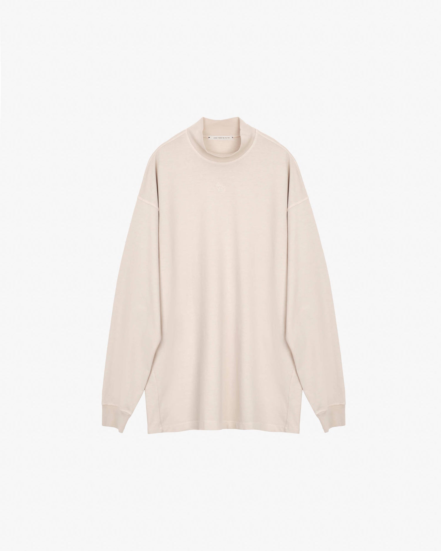 T-SHIRT A MANICA LUNGA CON RICAMO Sand