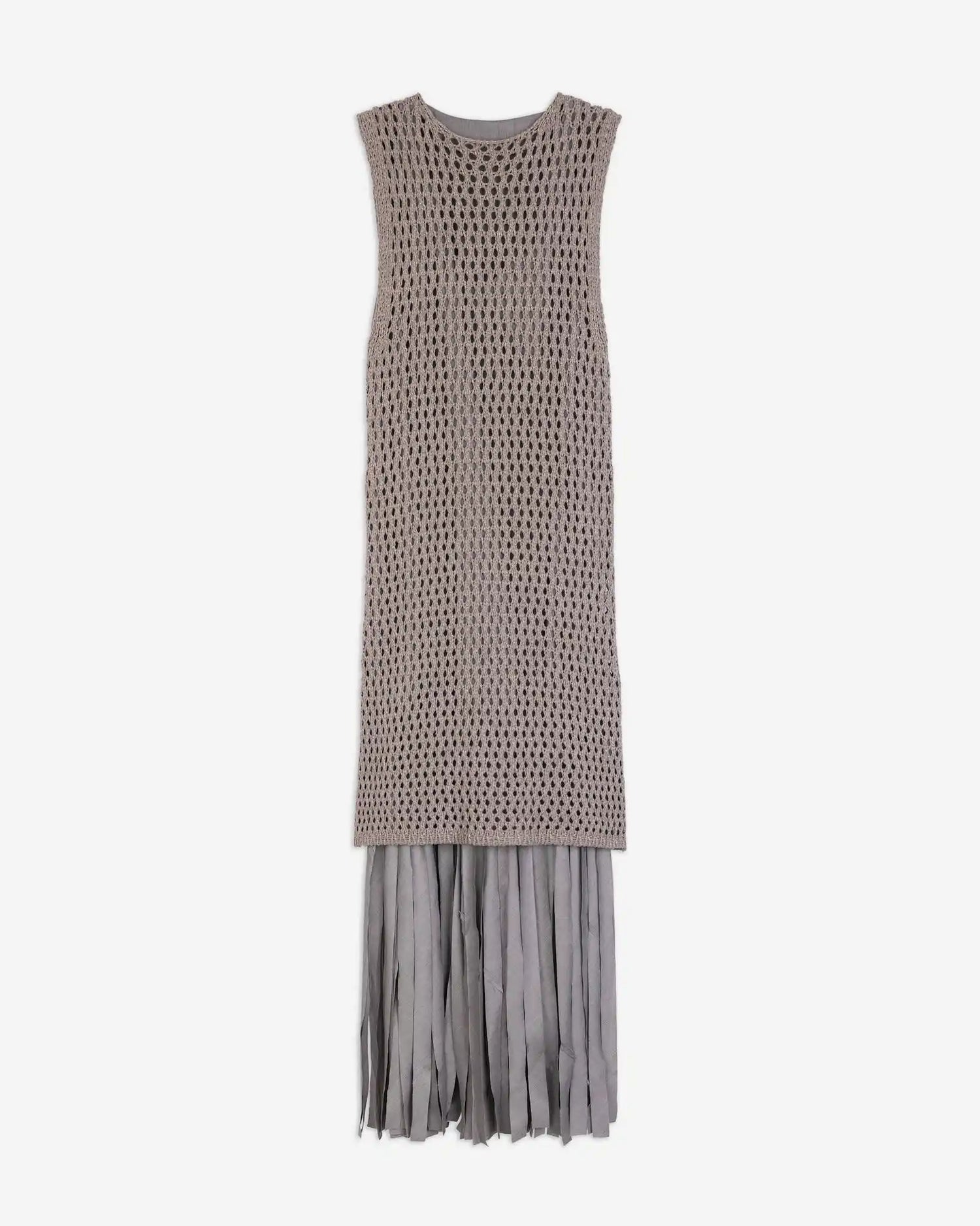 ABITO IN MAGLIA CON FRANGE