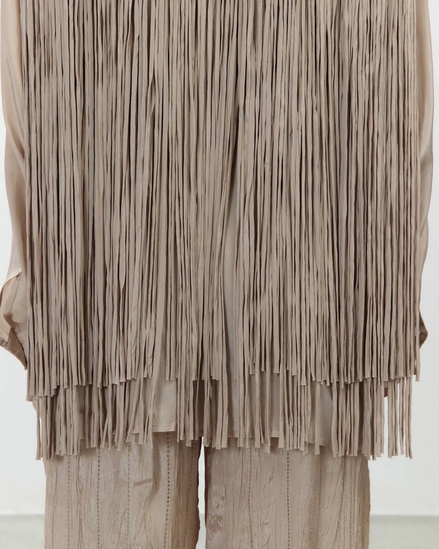 CAMICIA VISCOSA CON FRANGE
