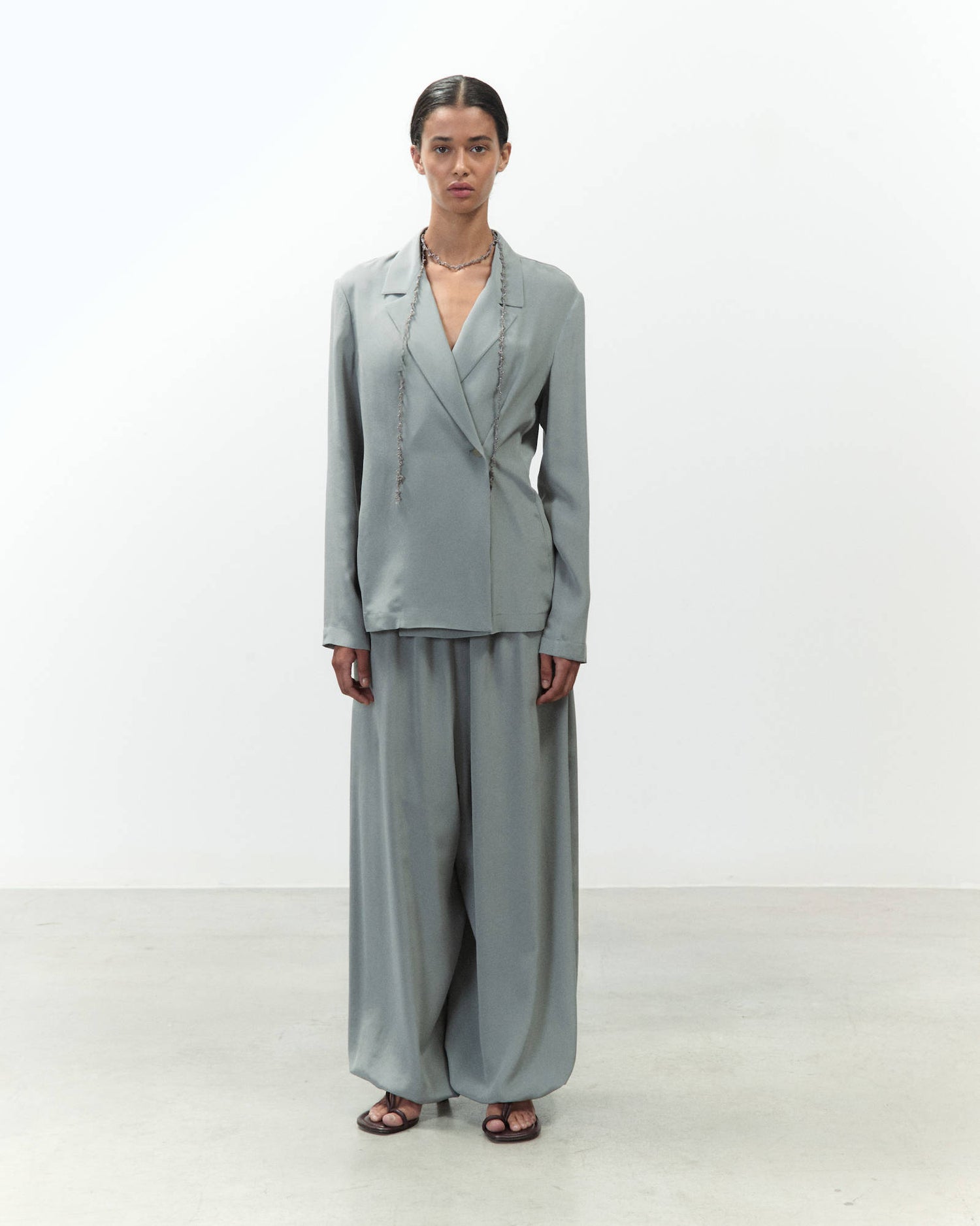 BLAZER IN SETA