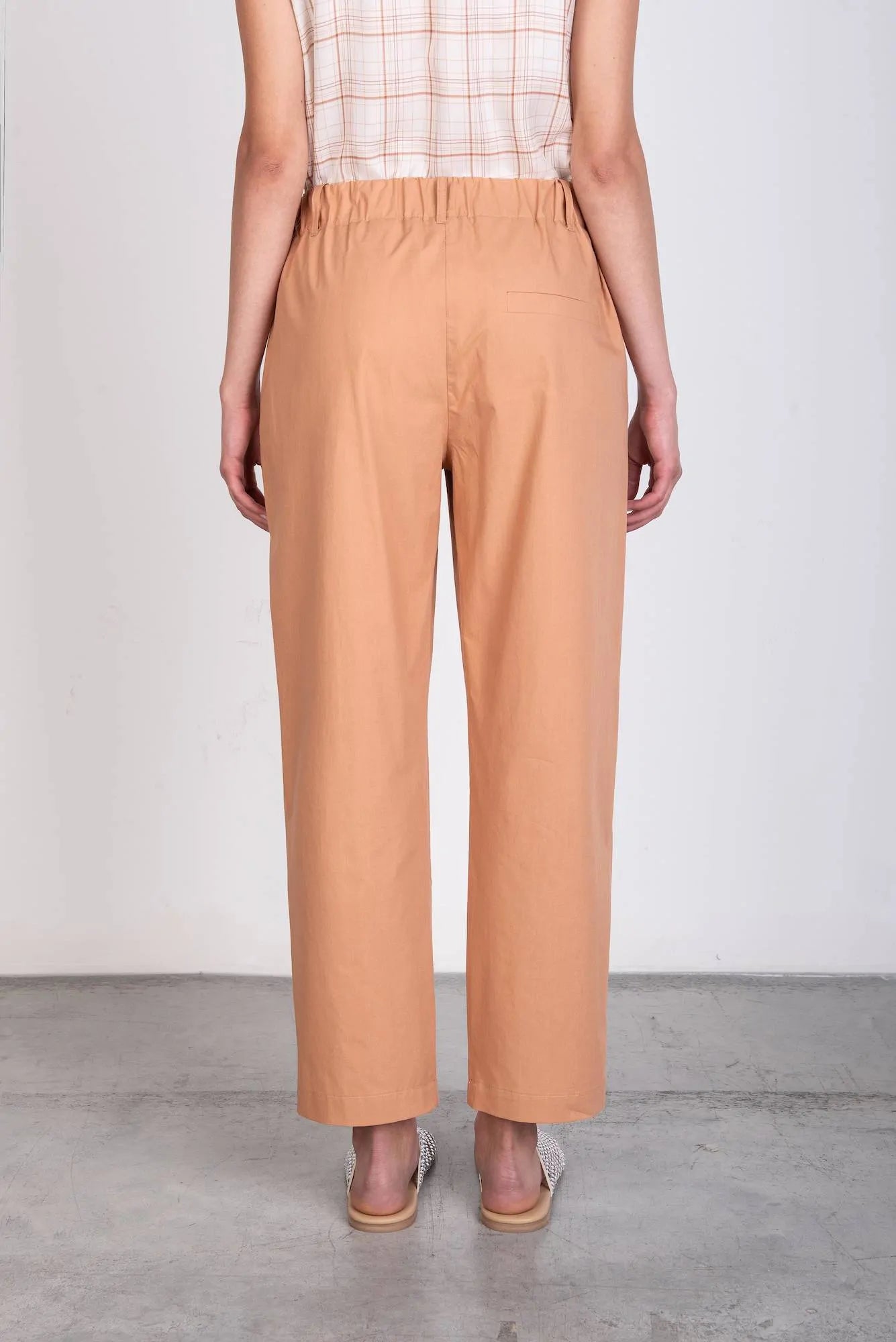 PANTALONE REGULAR IN POPELINE