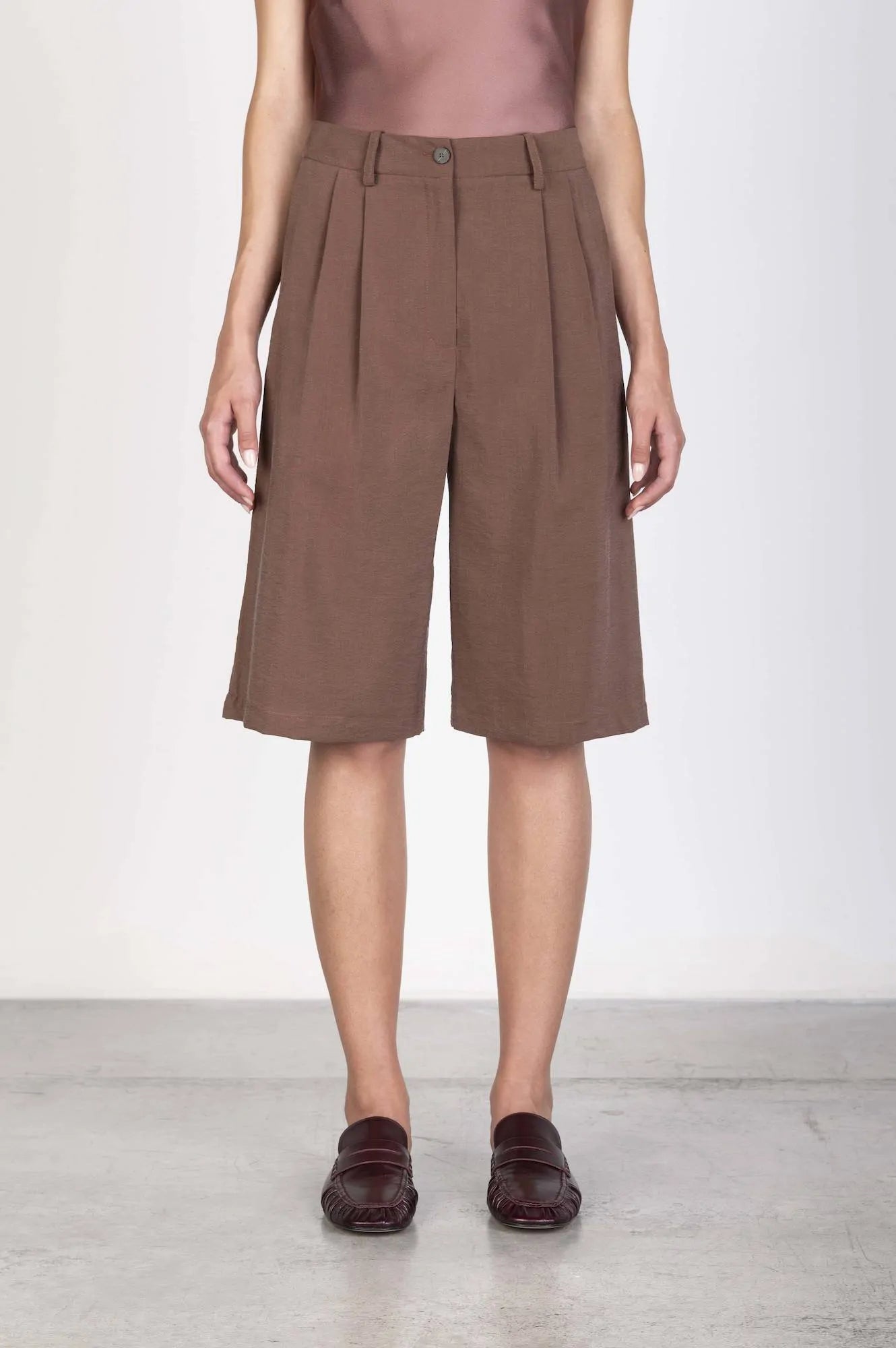 BERMUDA SARTORIALI IN SETA