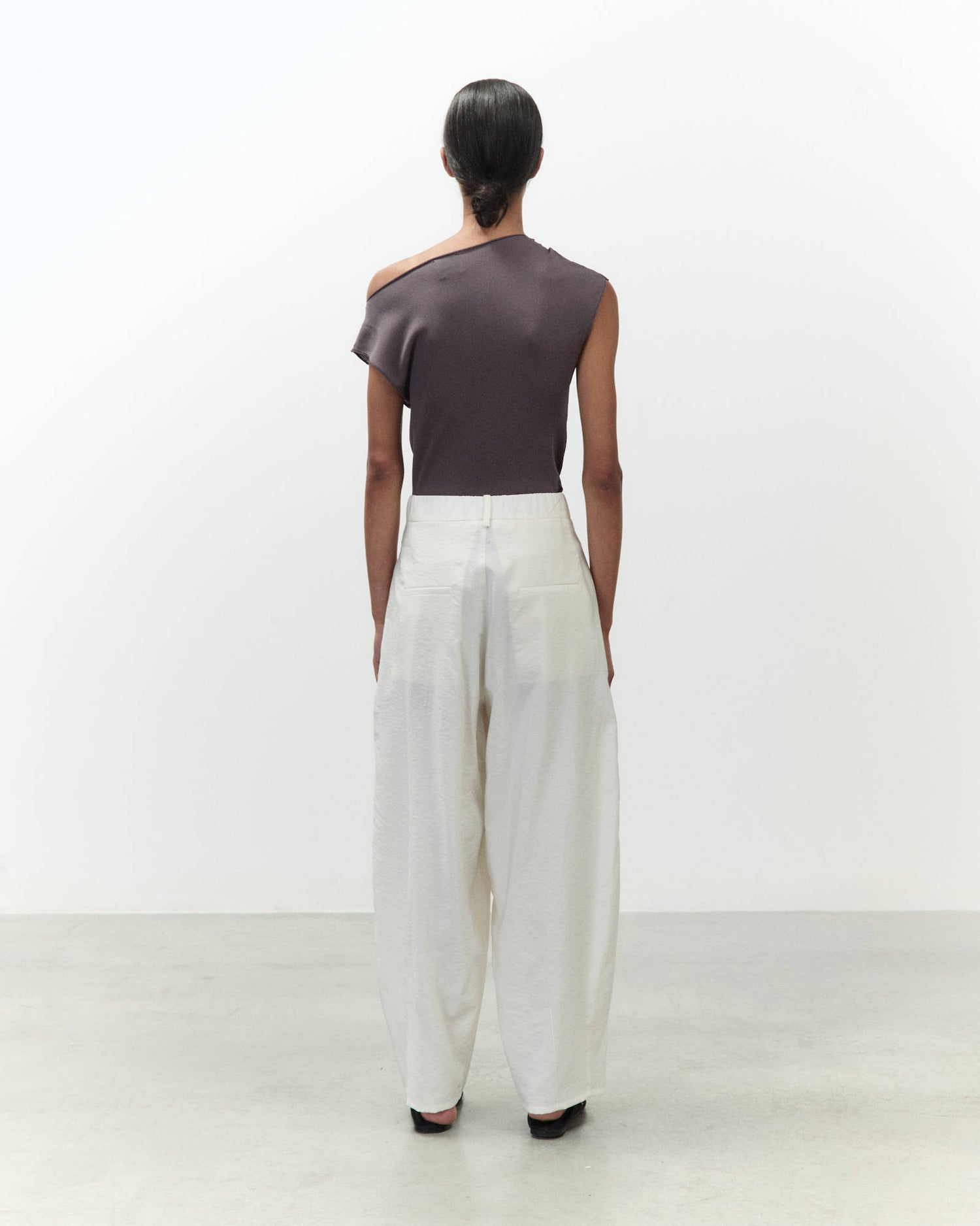 PANTALONI TELA DI SETA BARREL