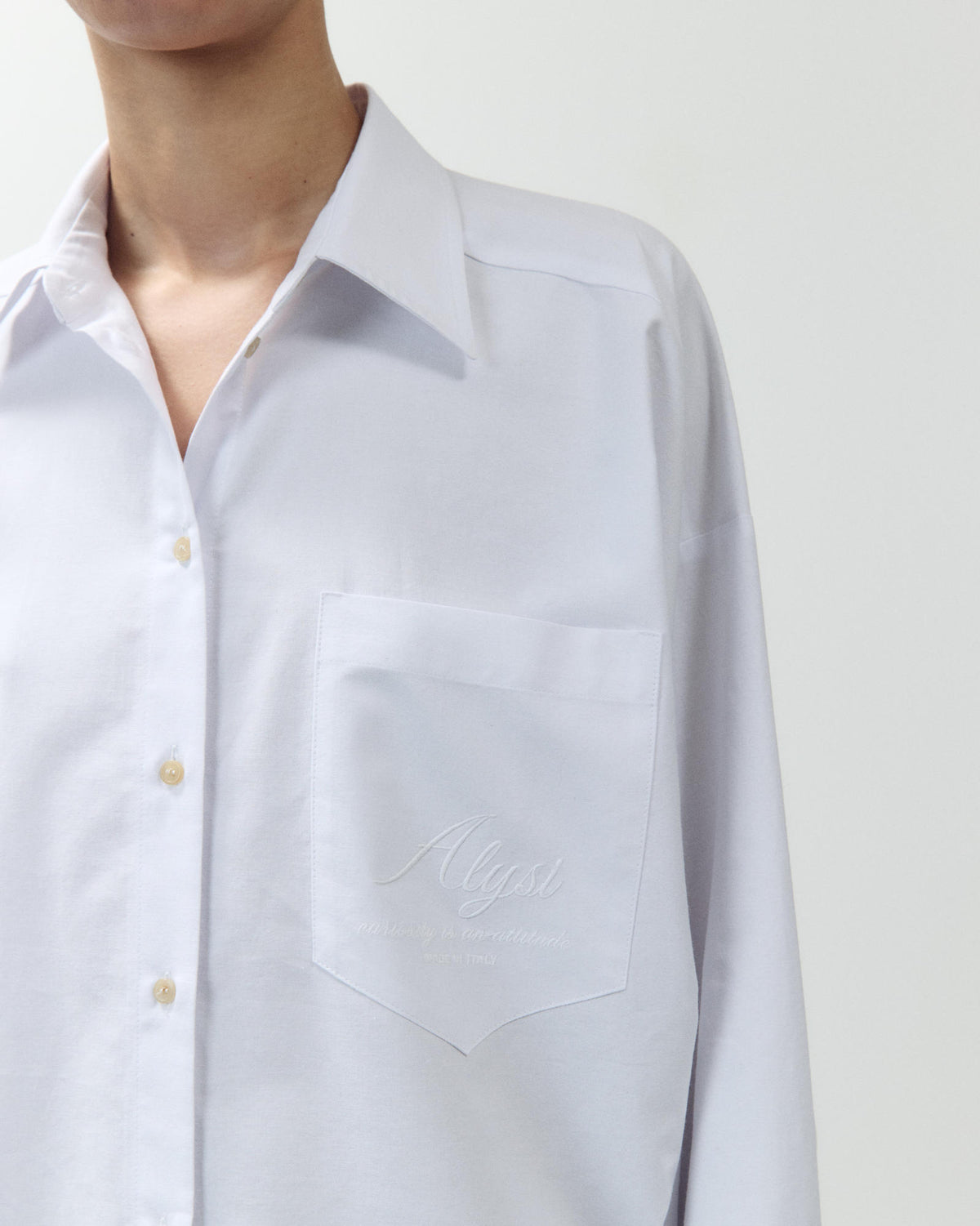 CAMICIA OXFORD CON RICAMO