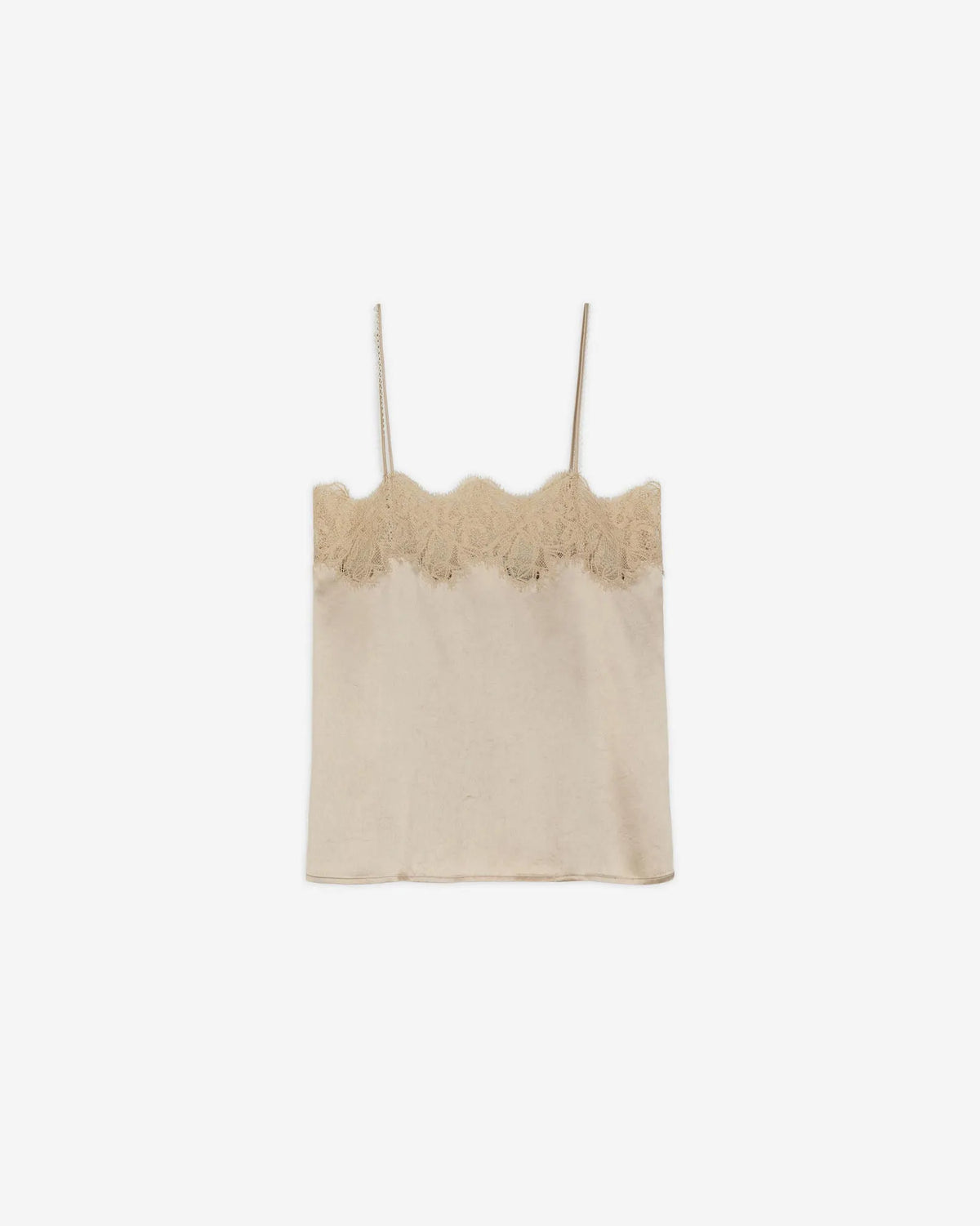 TOP LINGERIE IN SATIN E PIZZO