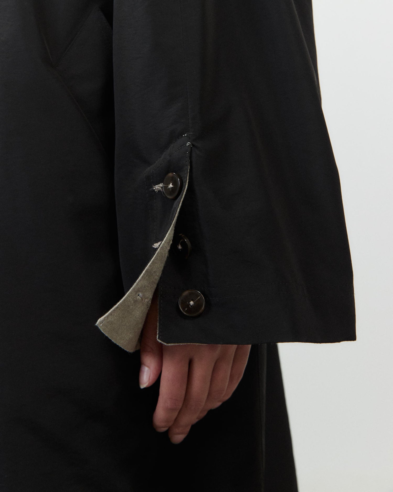 TRENCH IN NYLON e FLANELLA
