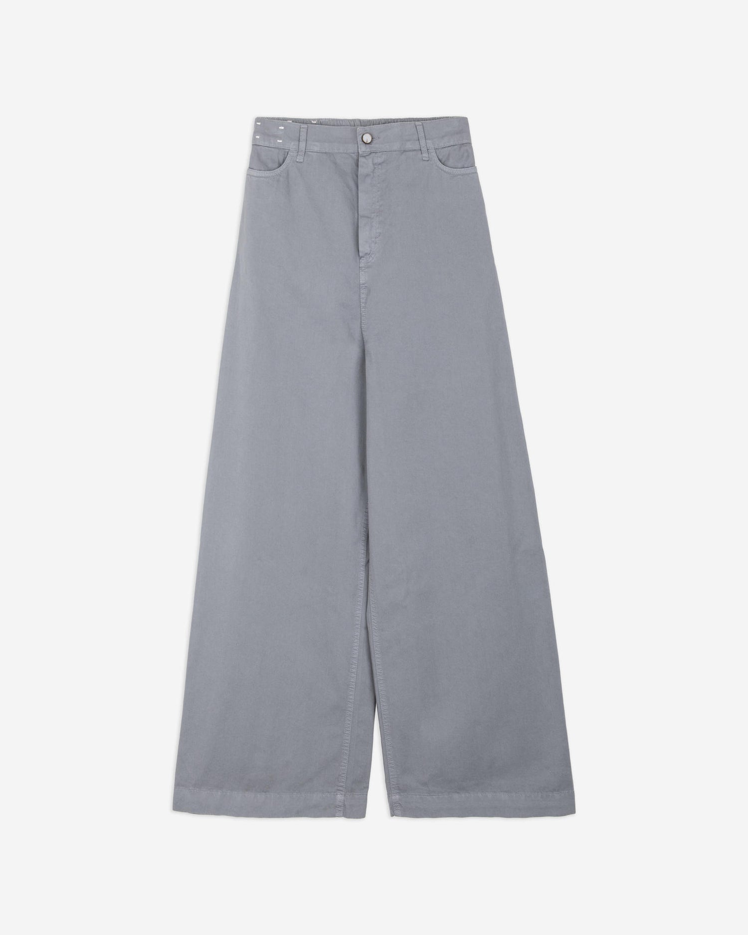 PANTALONE WIDE LEG COTONE