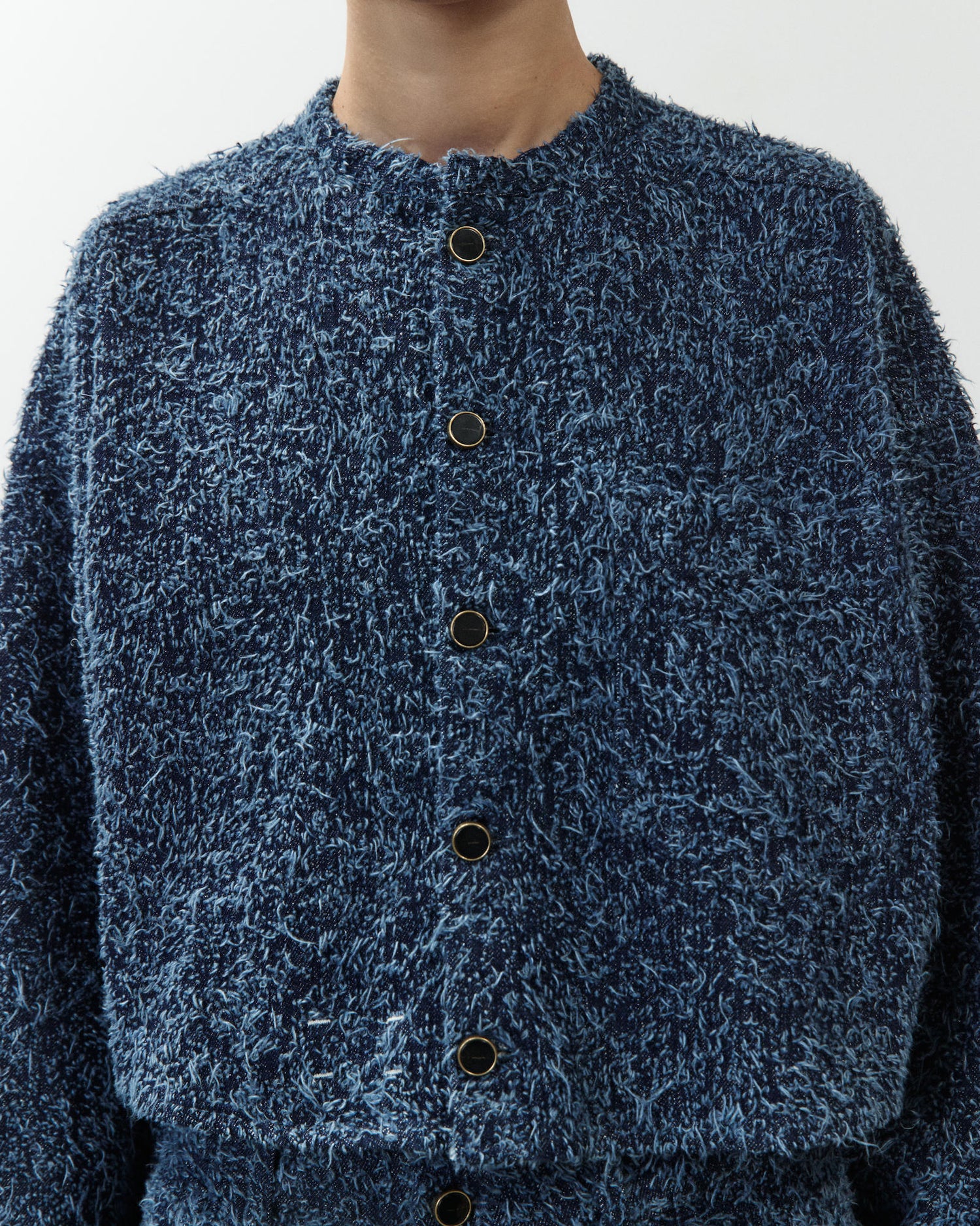 GIACCA CROPPED IN DENIM