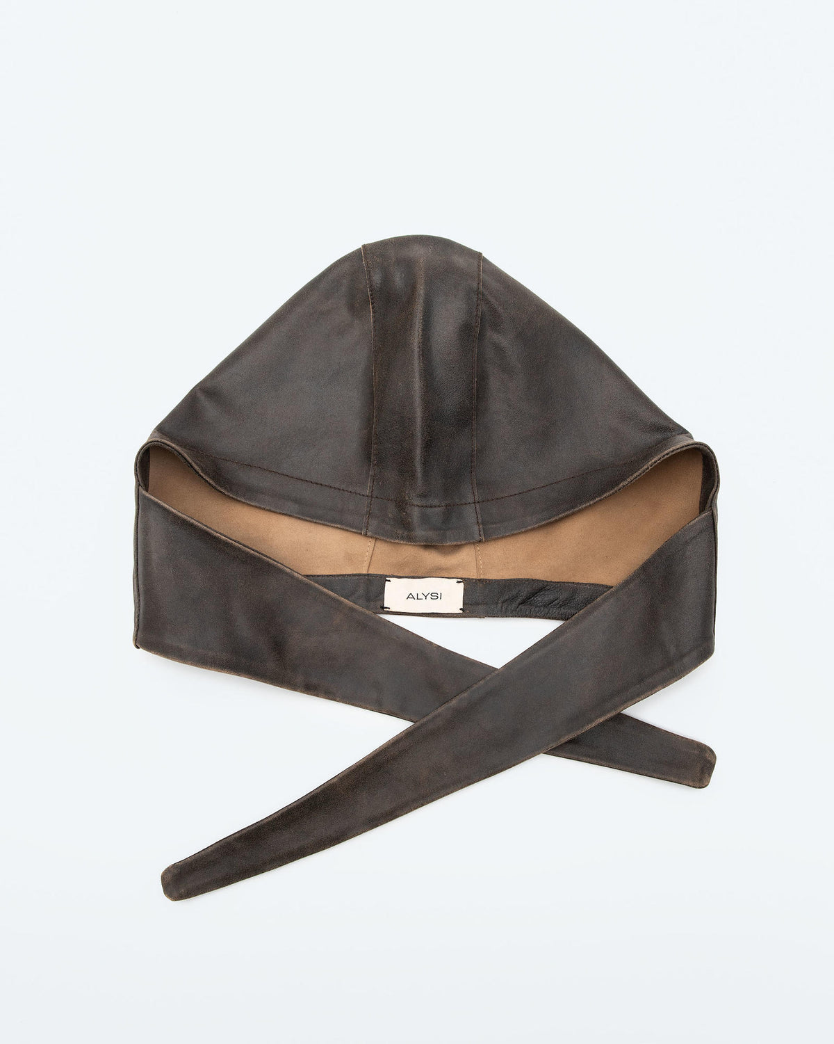 CAPPUCCIO AVIATOR IN PELLE