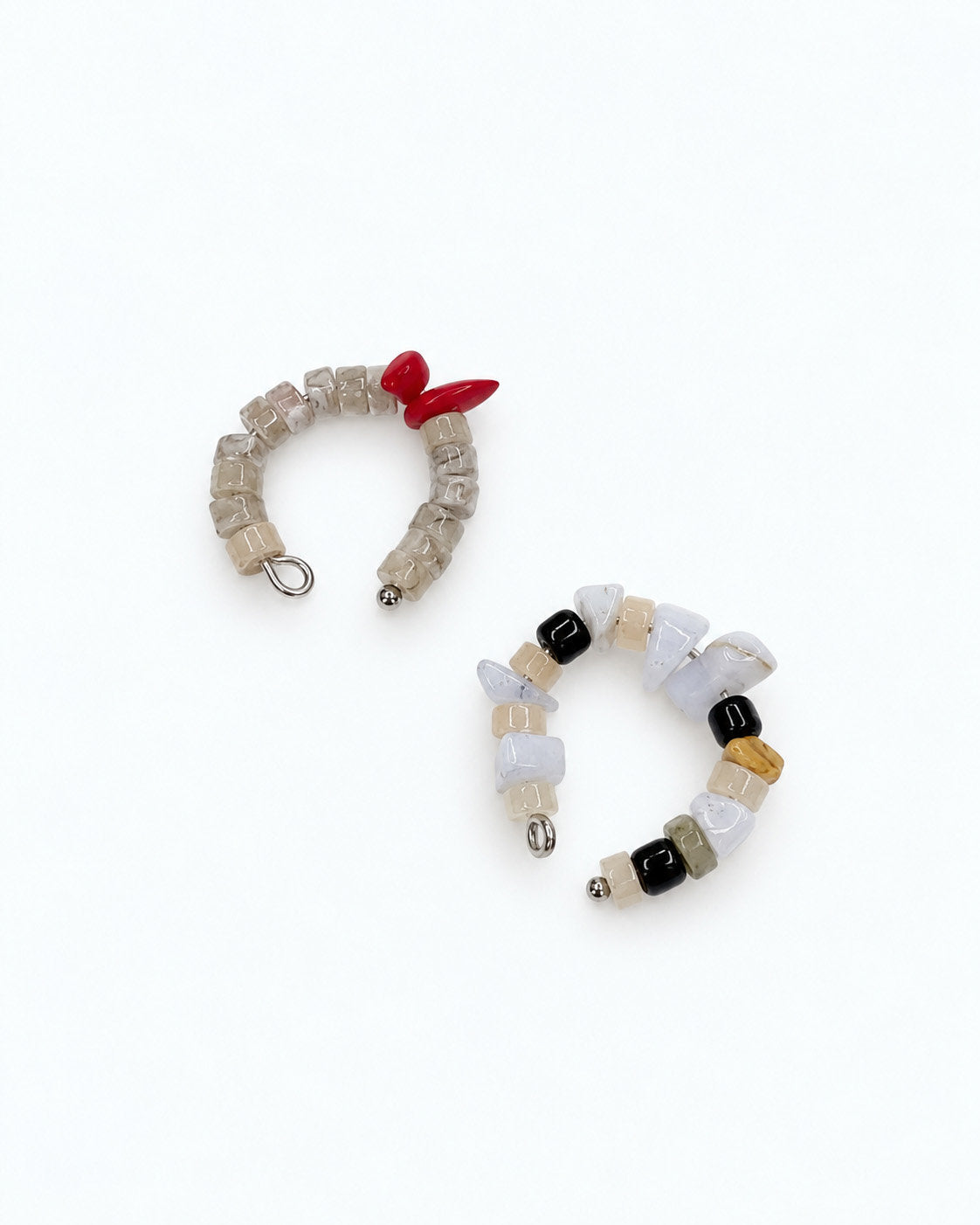 earcuff con pietre naturali