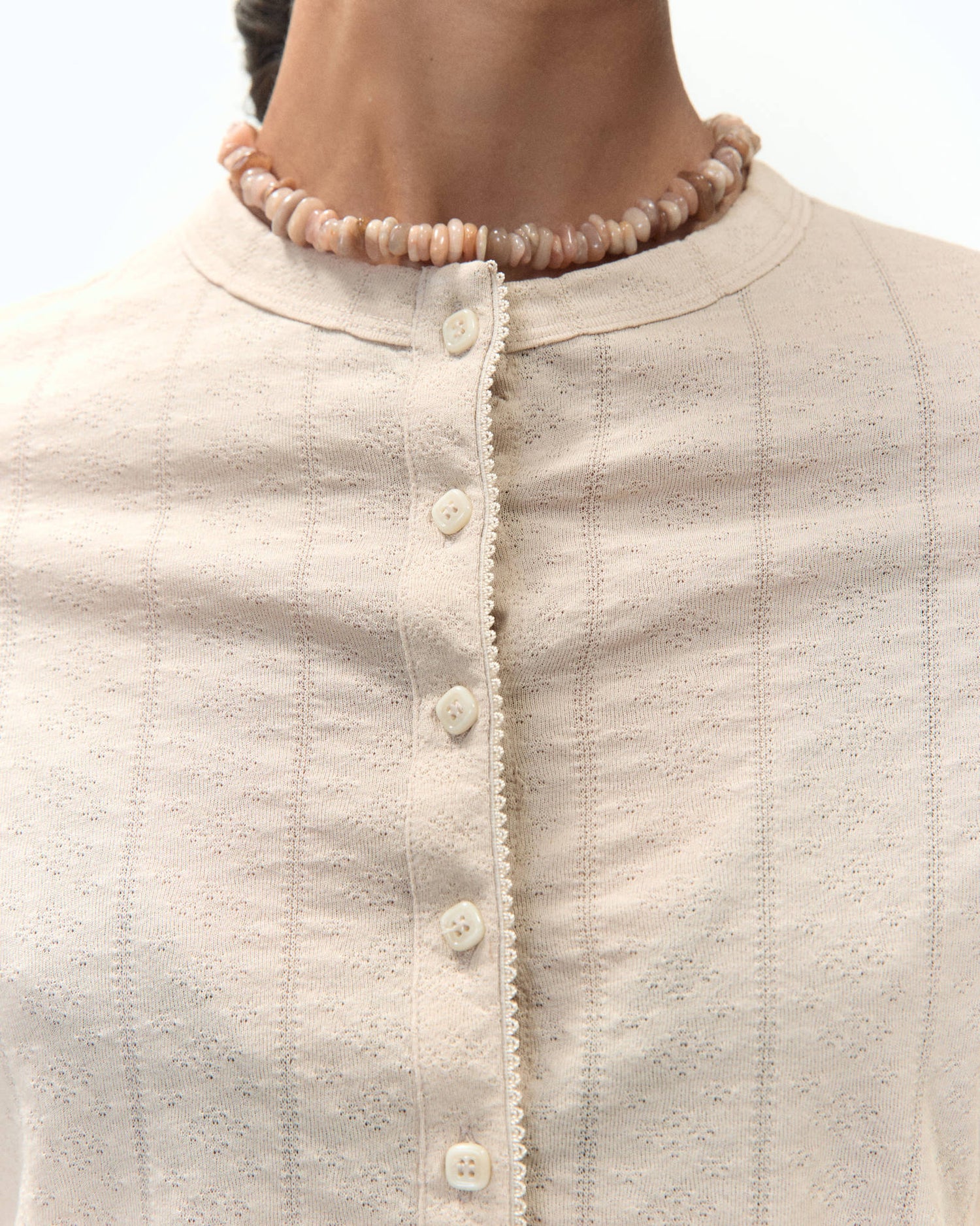 CARDIGAN JERSEY A-JOUR
