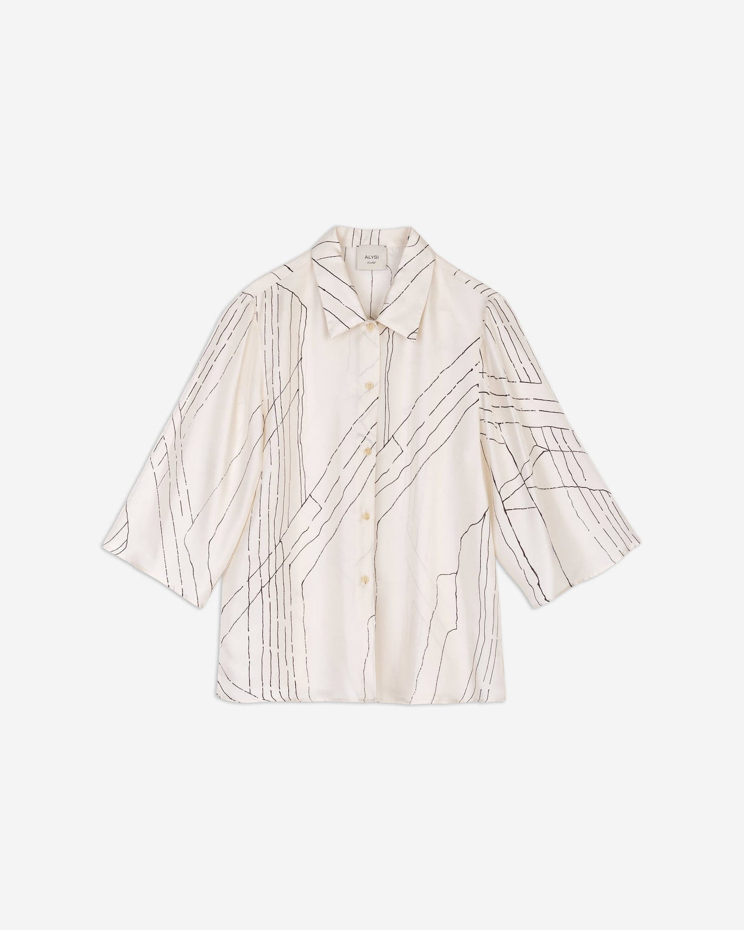 CAMICIA IN SETA STAMPATA
