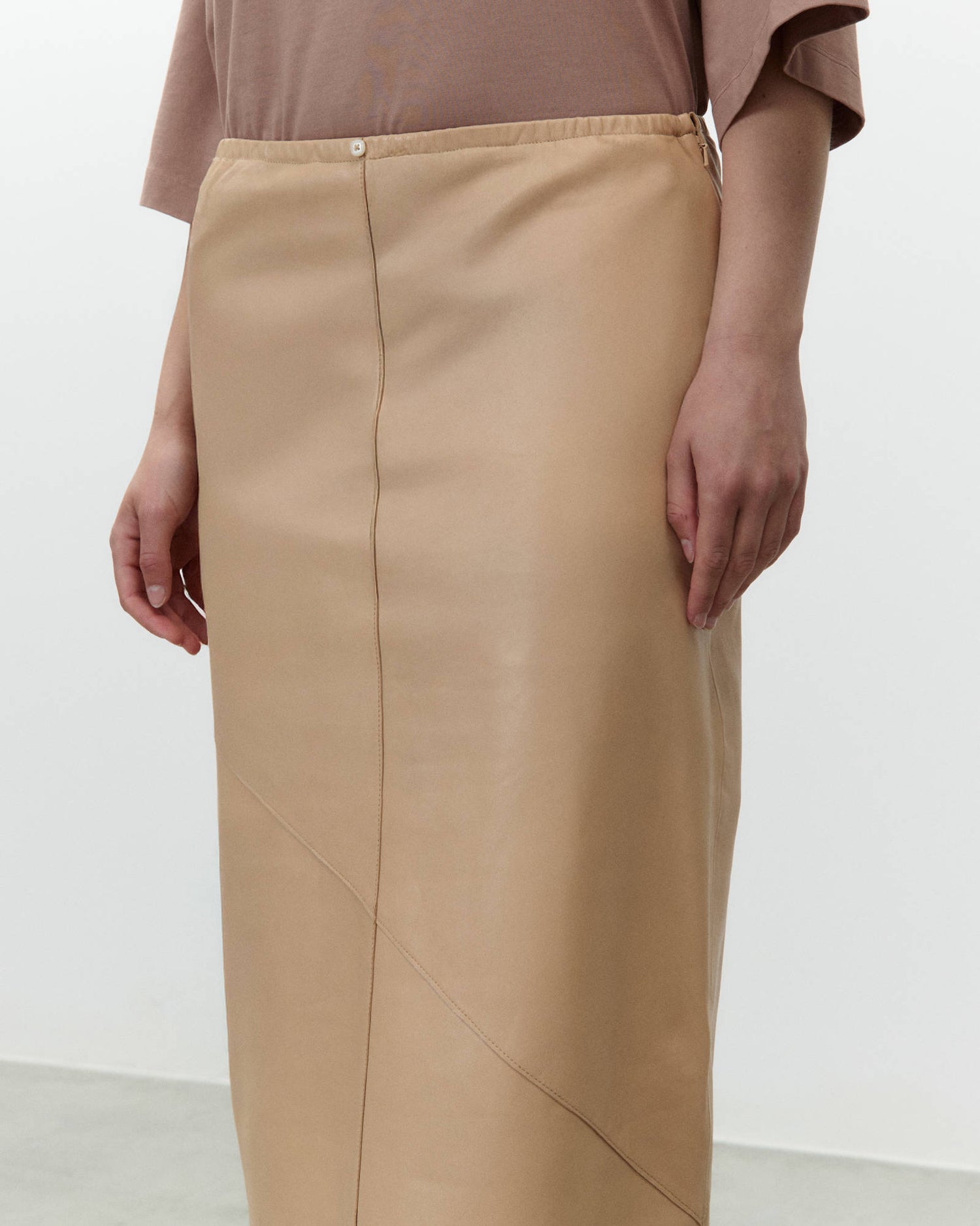 GONNA MIDI SOFT LEATHER