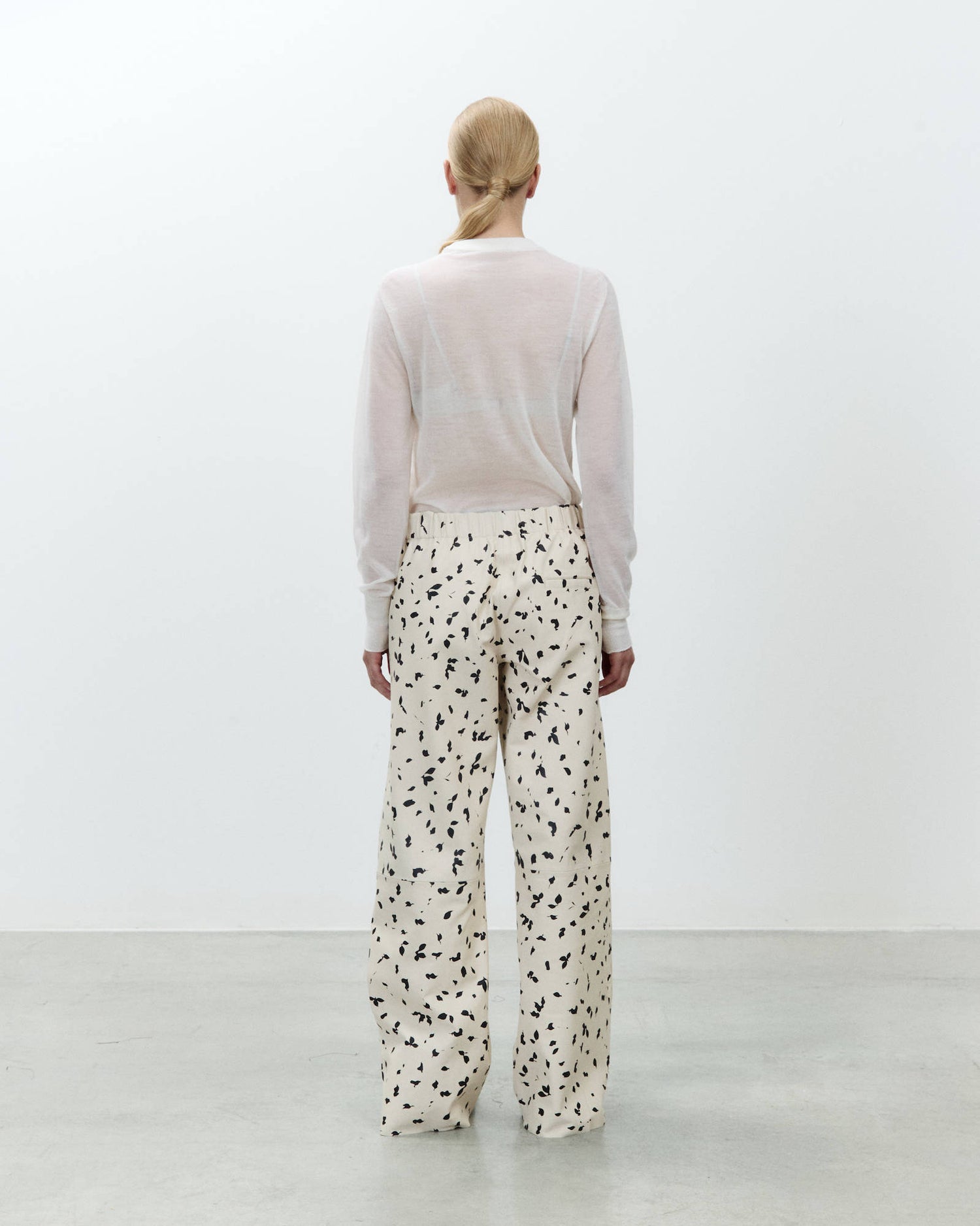 PANTALONE IN PELLE STAMPATA