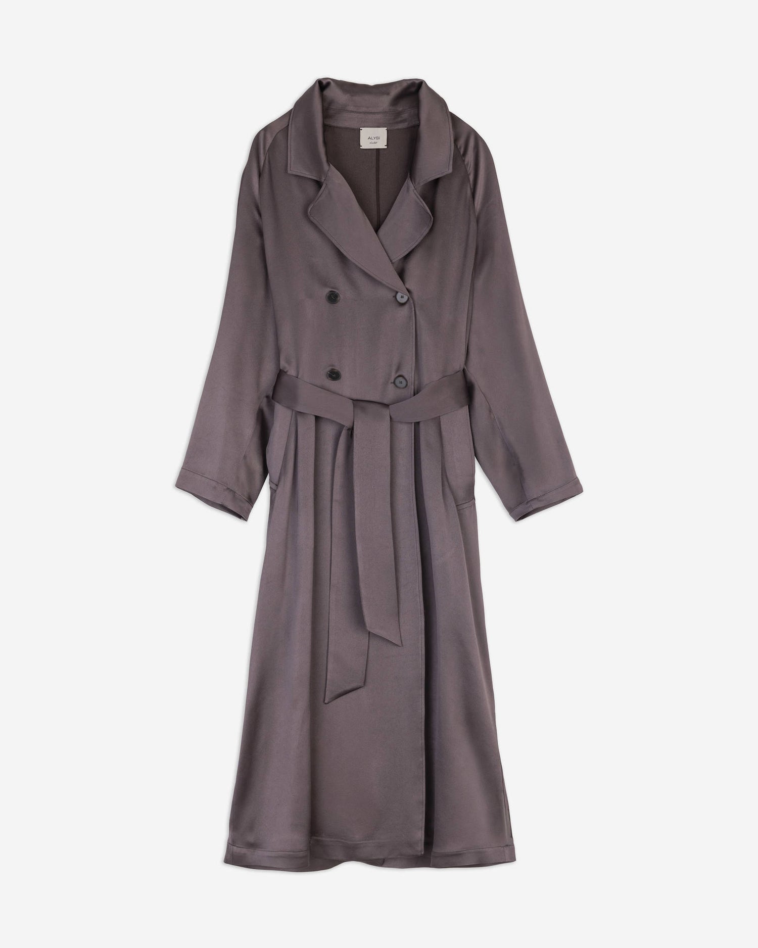 TRENCH SATIN LUNGO