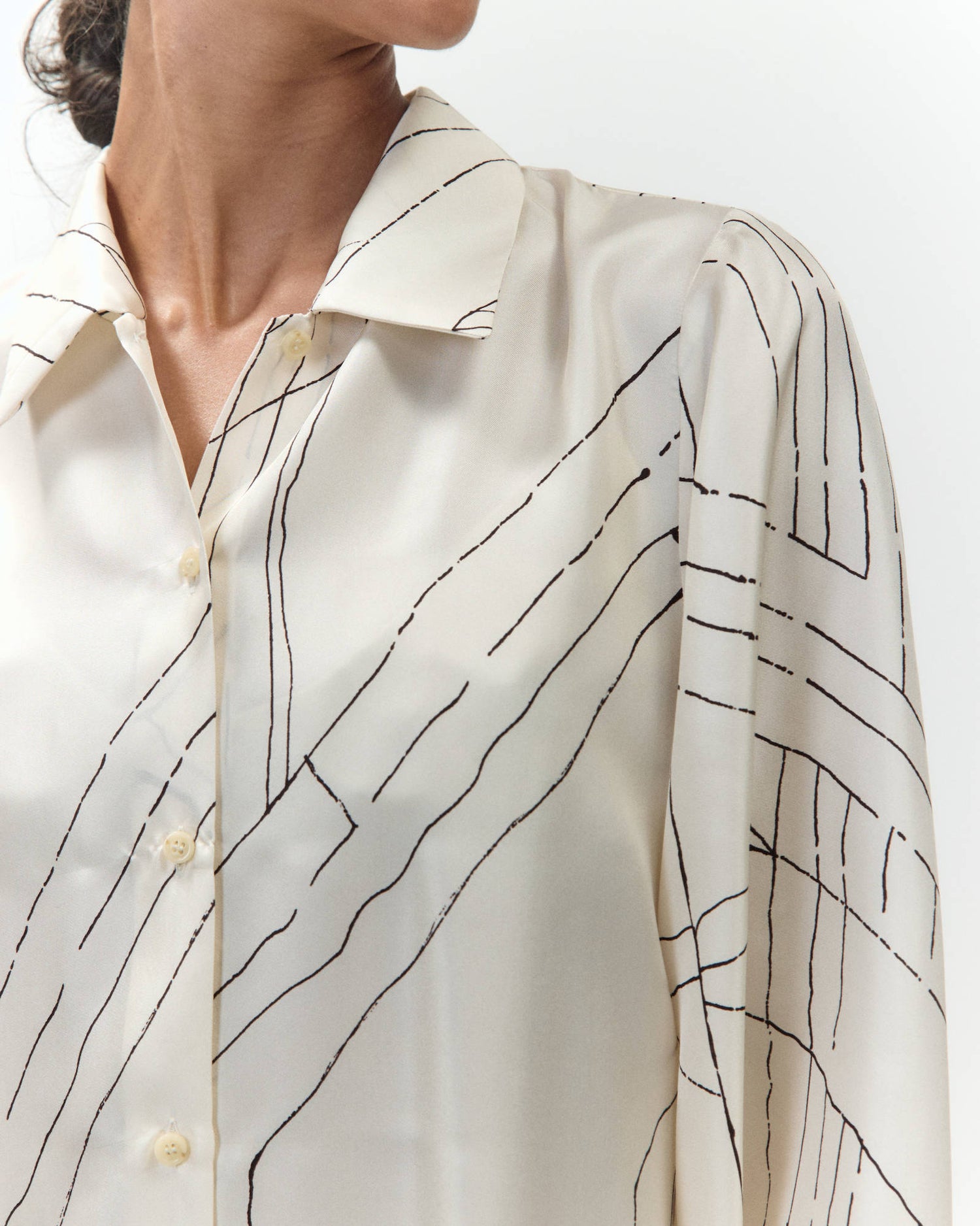 CAMICIA IN SETA STAMPATA