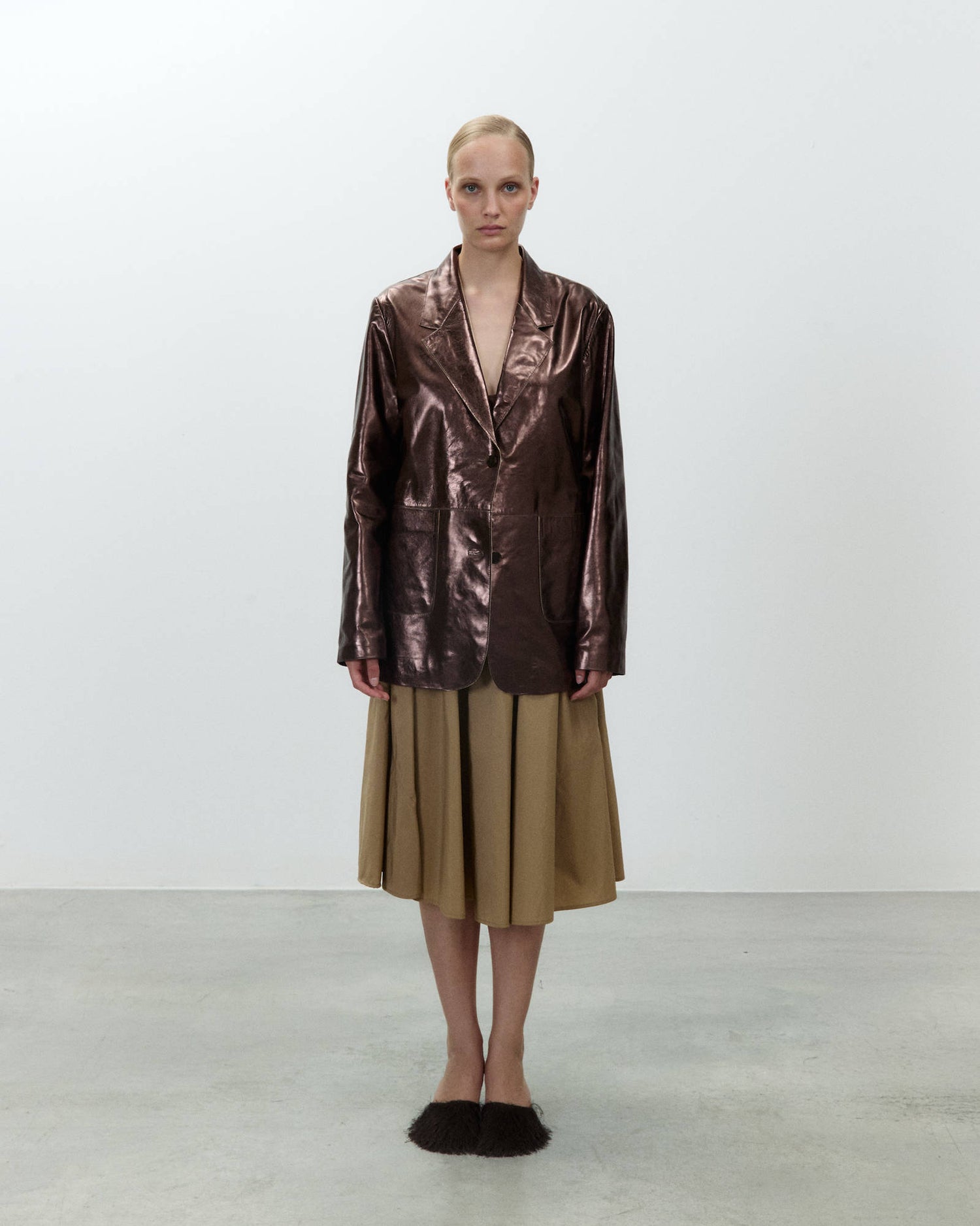 BLAZER SHINY LEATHER