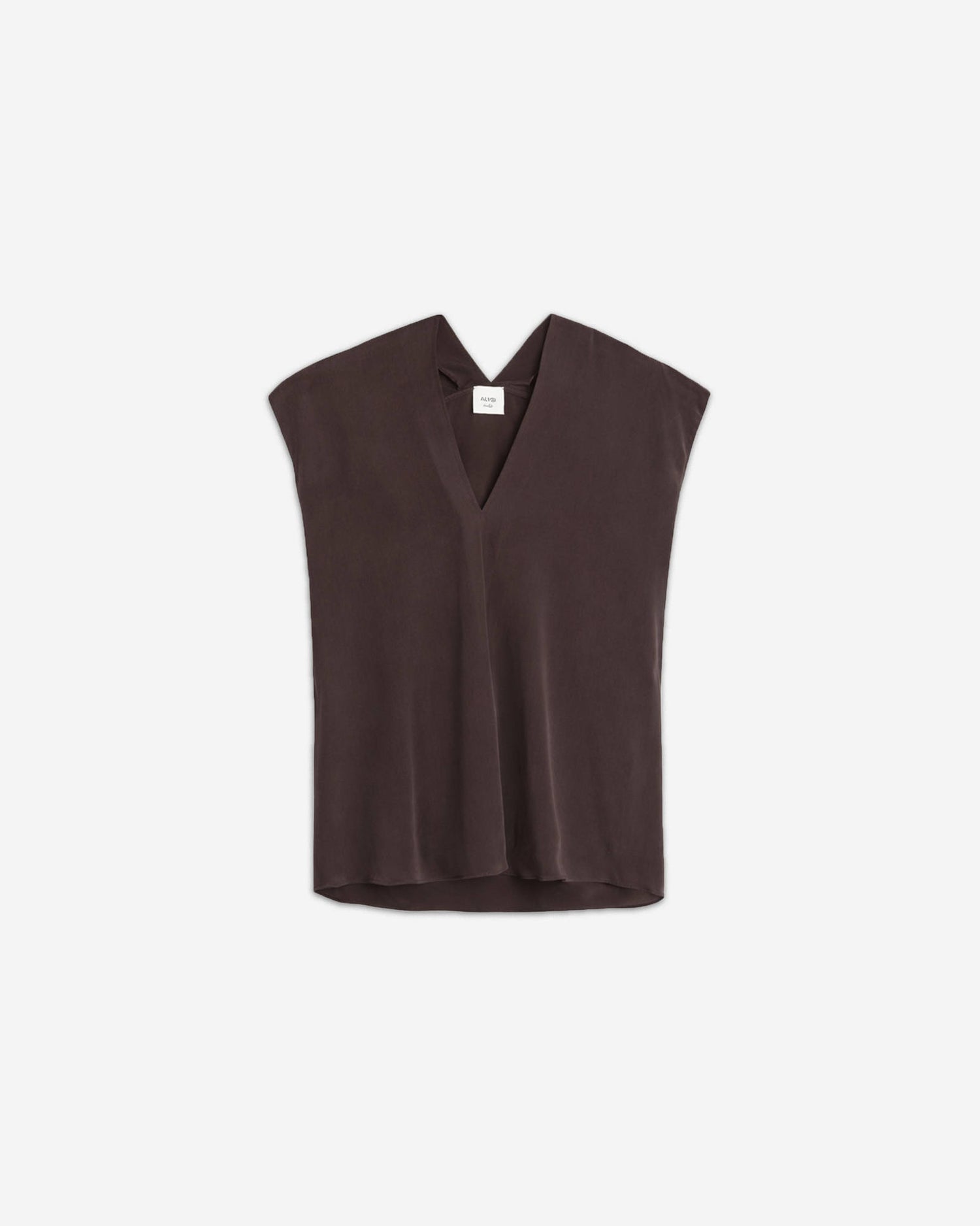 TOP IN SETA SCOLLO A V