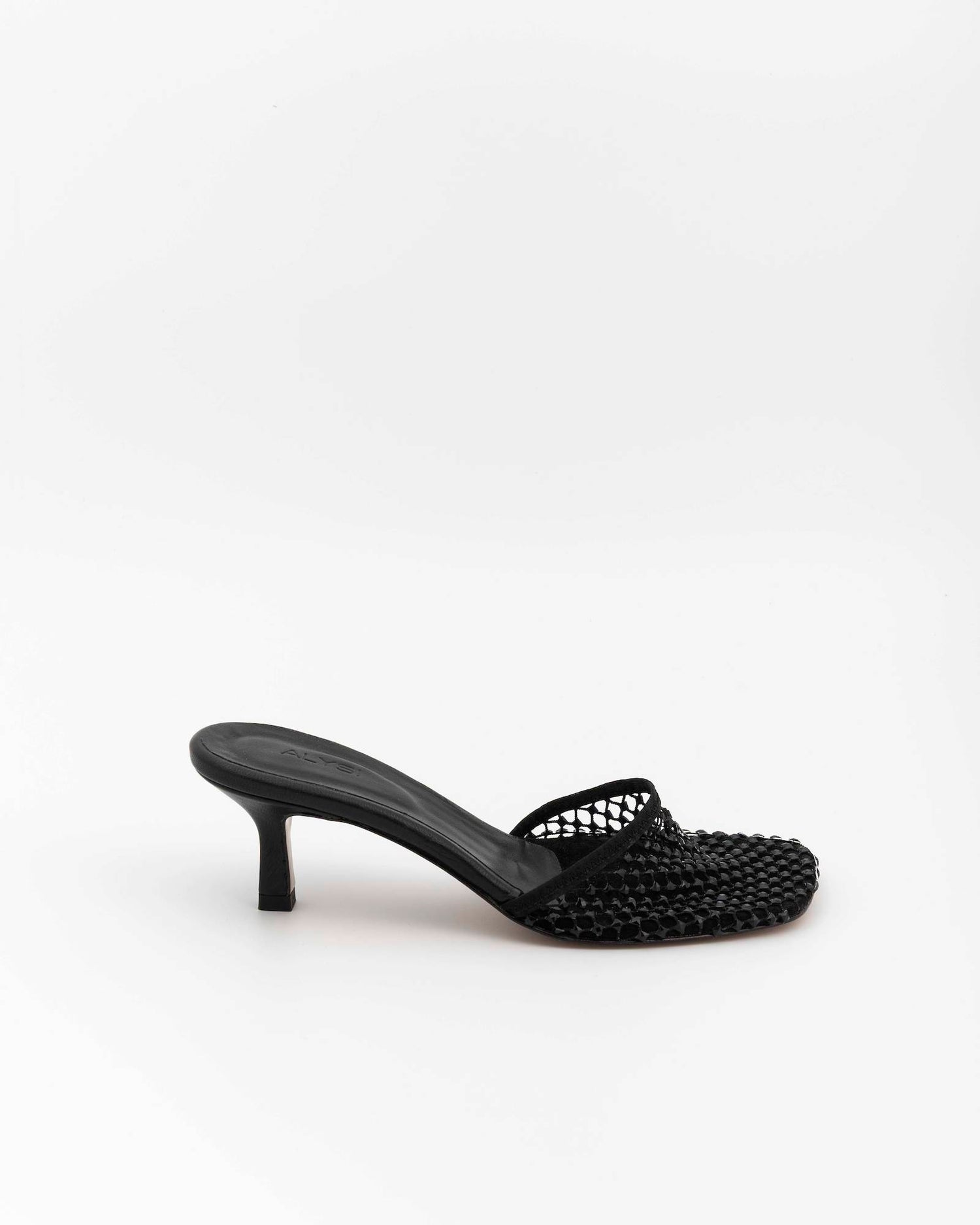 MULE SHOES STRASS CON TACCO