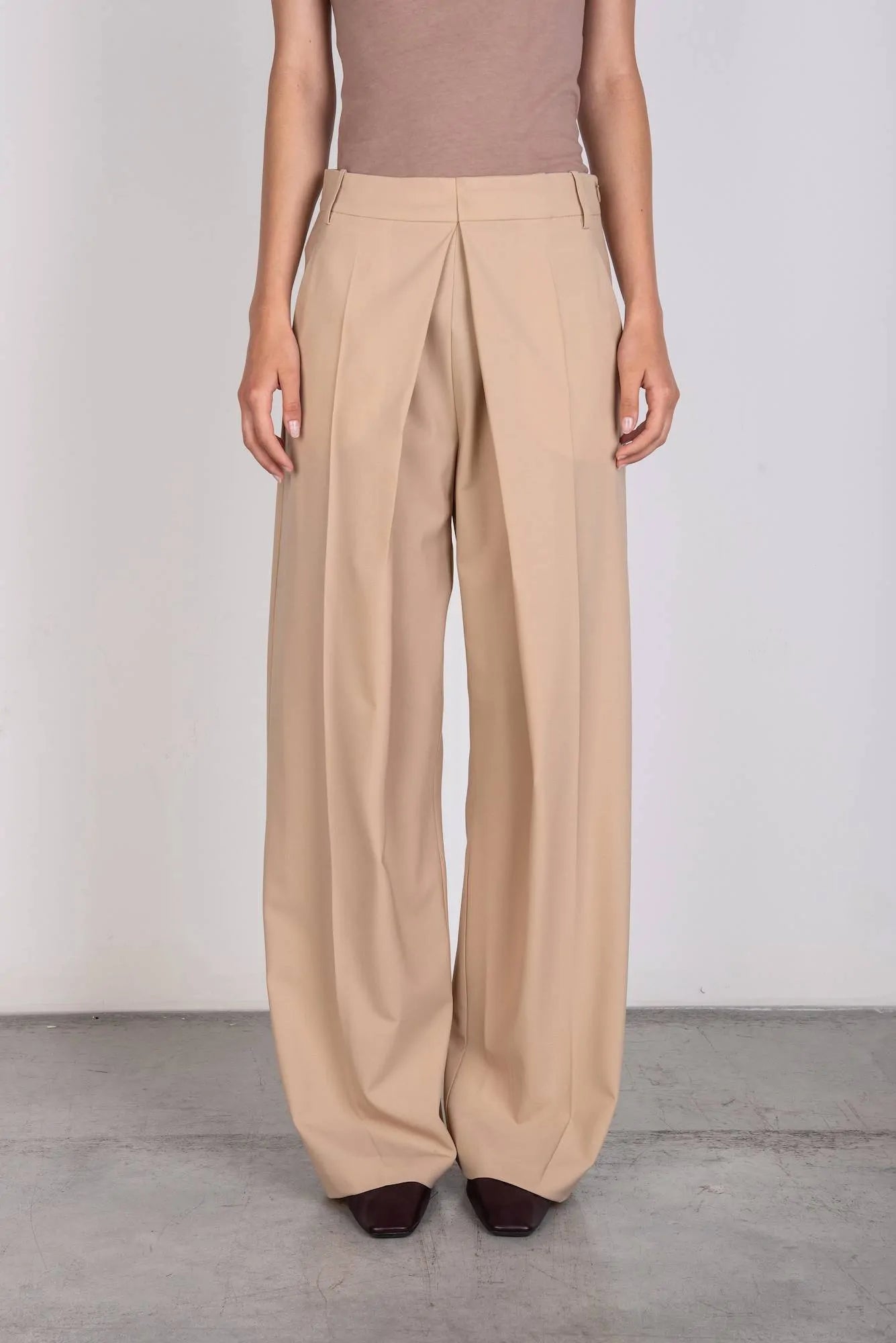 PANTALONE IN LANA STRETCH