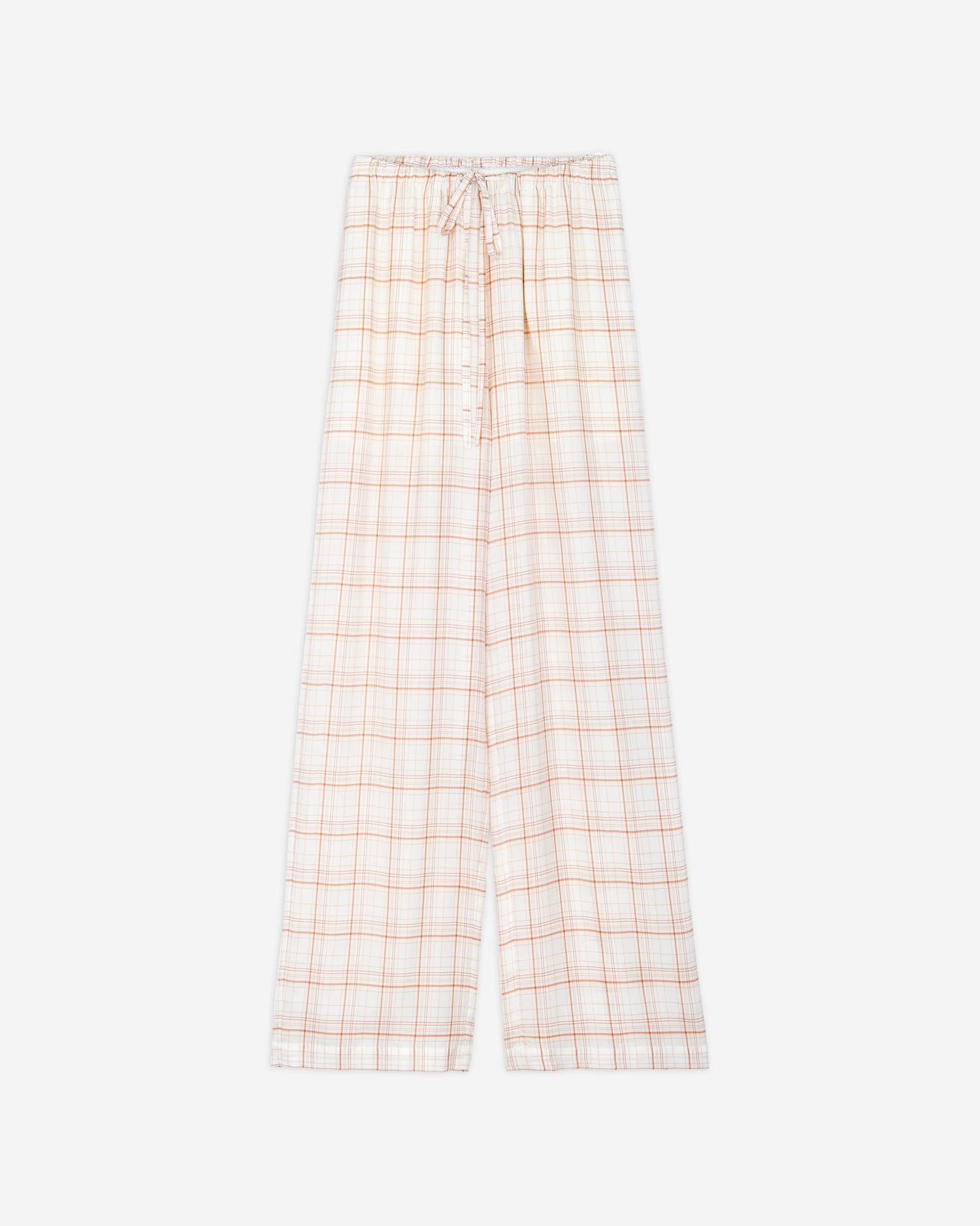 PANTALONE FLUID CHECK  IN CUPRO