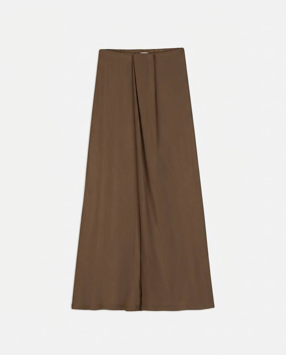 PANTALONE DRAPPEGGIATO IN SETA