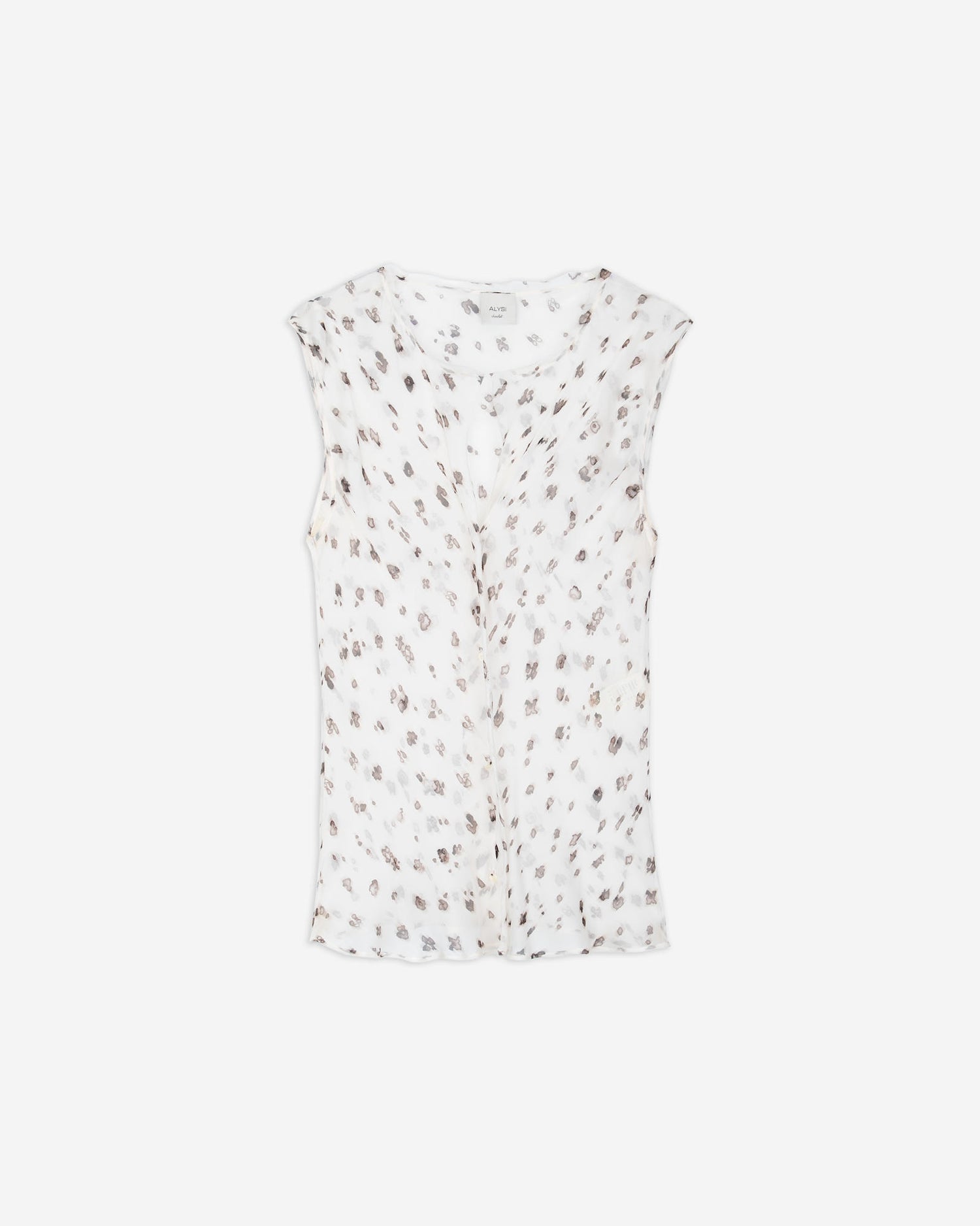 BLUSA IN CHIFFON STAMPATO