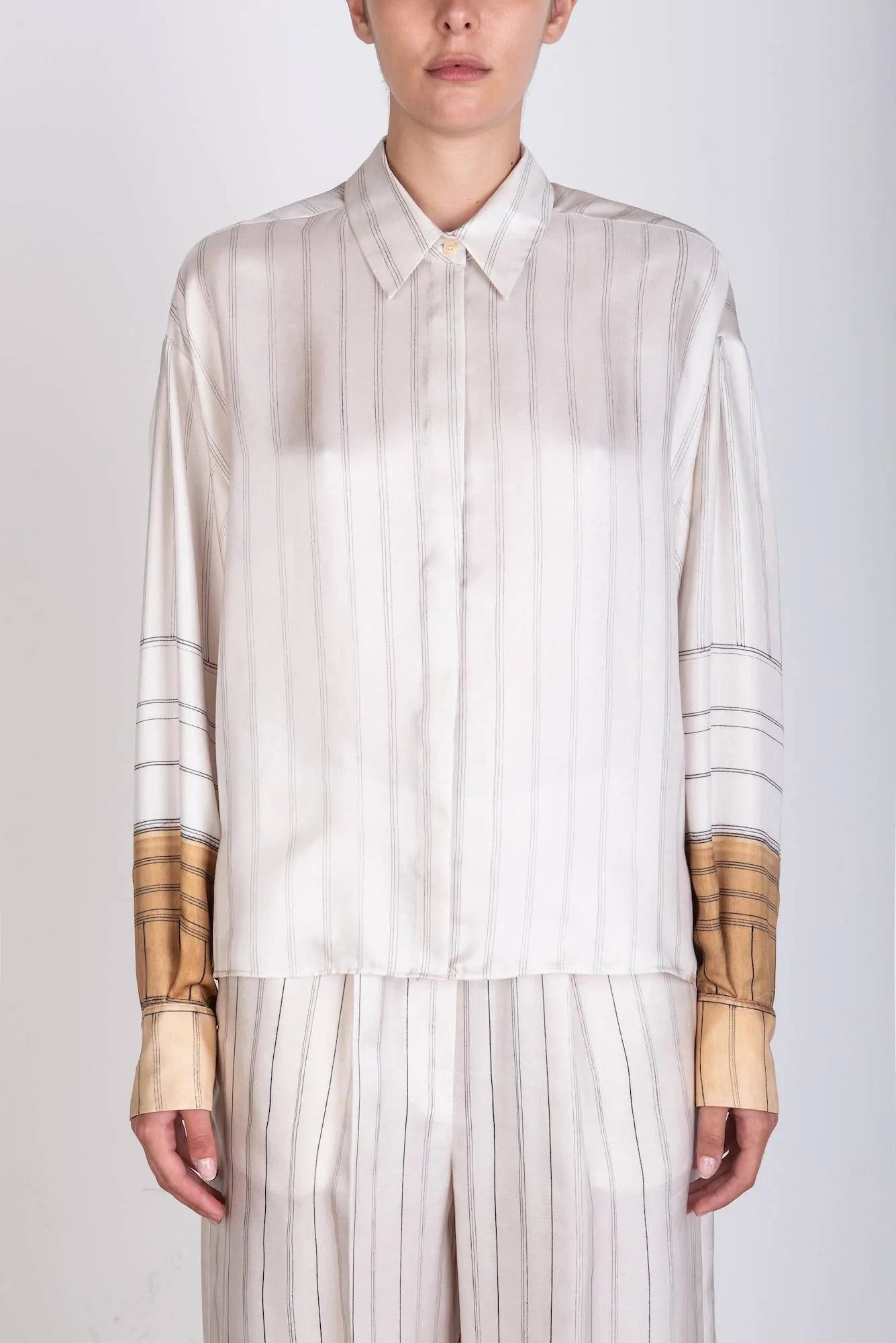 CAMICIA IN SETA STAMPATA