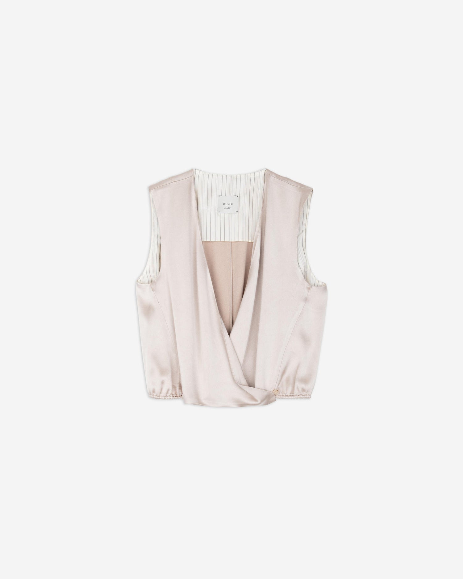TOP INCROCIATO IN SATIN