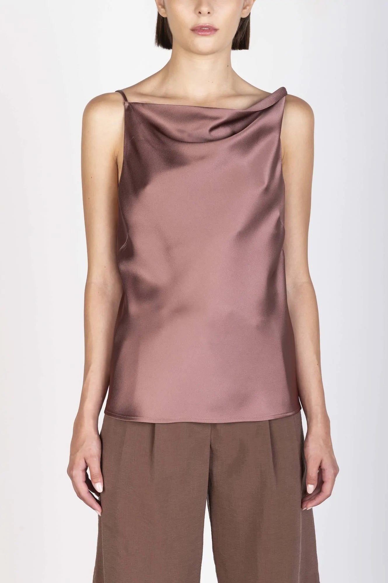 TOP SATIN DRAPPEGGIATO
