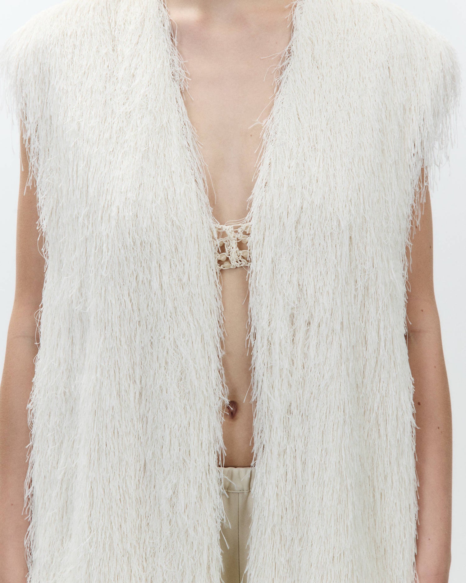 GILET CON FRANGE