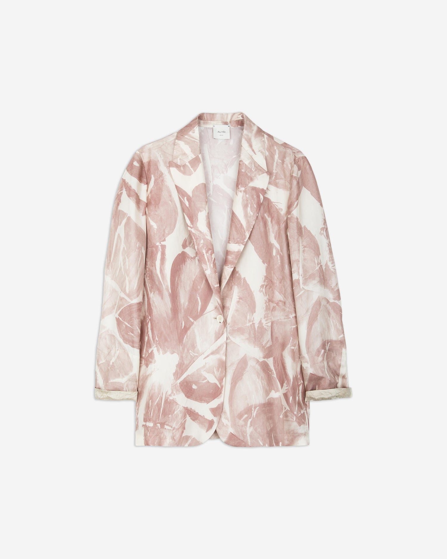 BLAZER IN SETA STAMPATA
