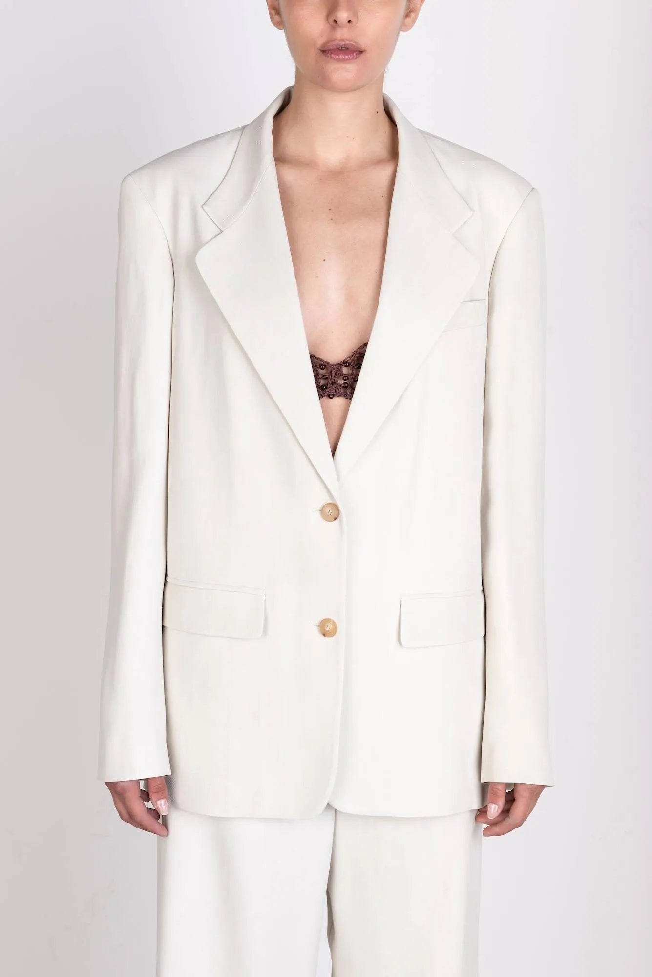 BLAZER MONOPETTO IN VISCOSA