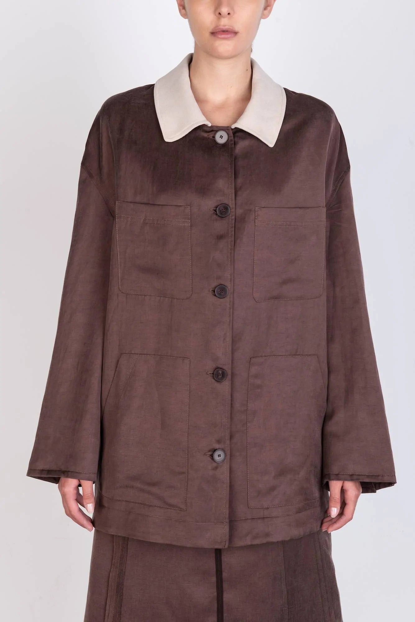 GIACCA OVERSHIRT LINO CUPRO