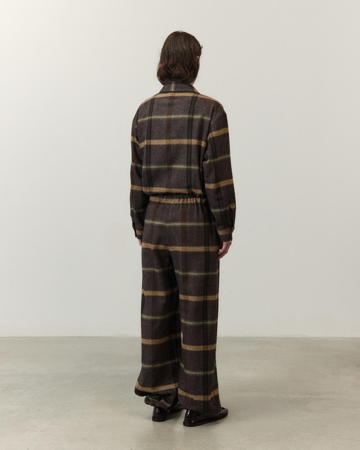 PANTALONE GAUCHO IN FLANELLA A QUADRI