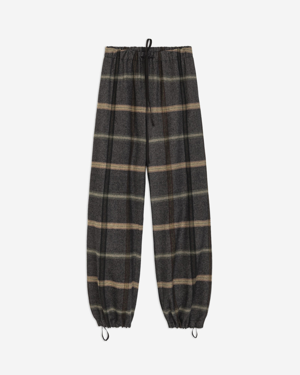 PANTALONE GAUCHO IN FLANELLA A QUADRI