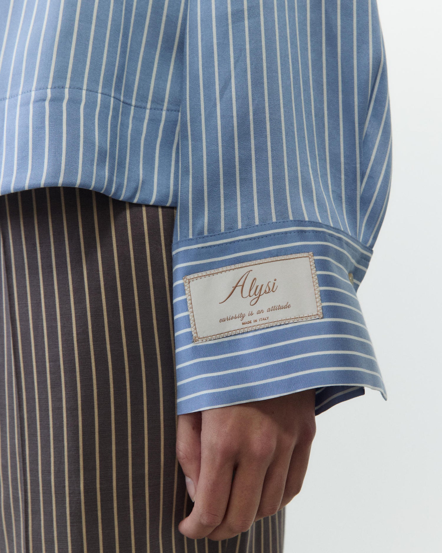 CAMICIA BOXY A RIGHE