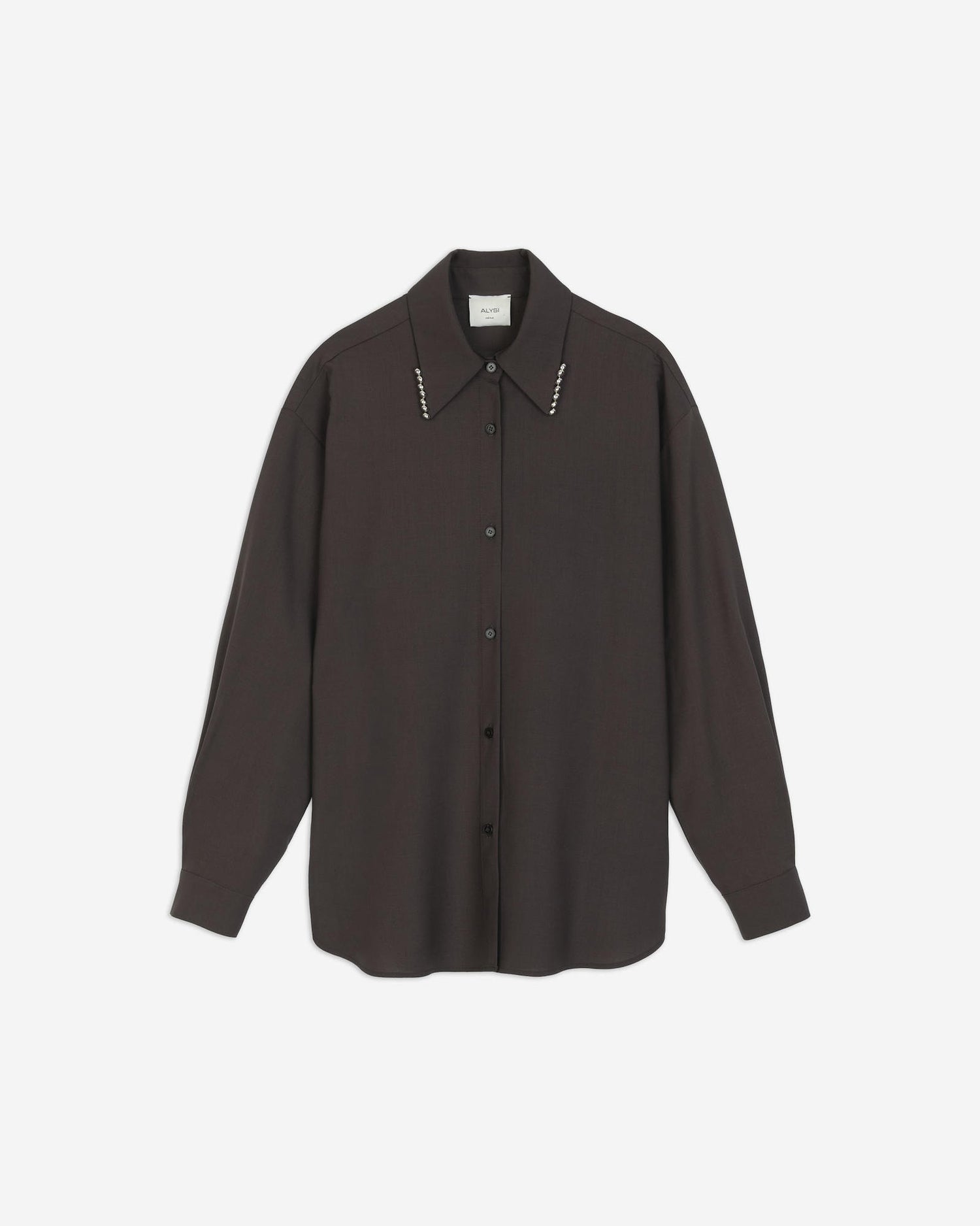 CAMICIA IN LANA CON RICAMO