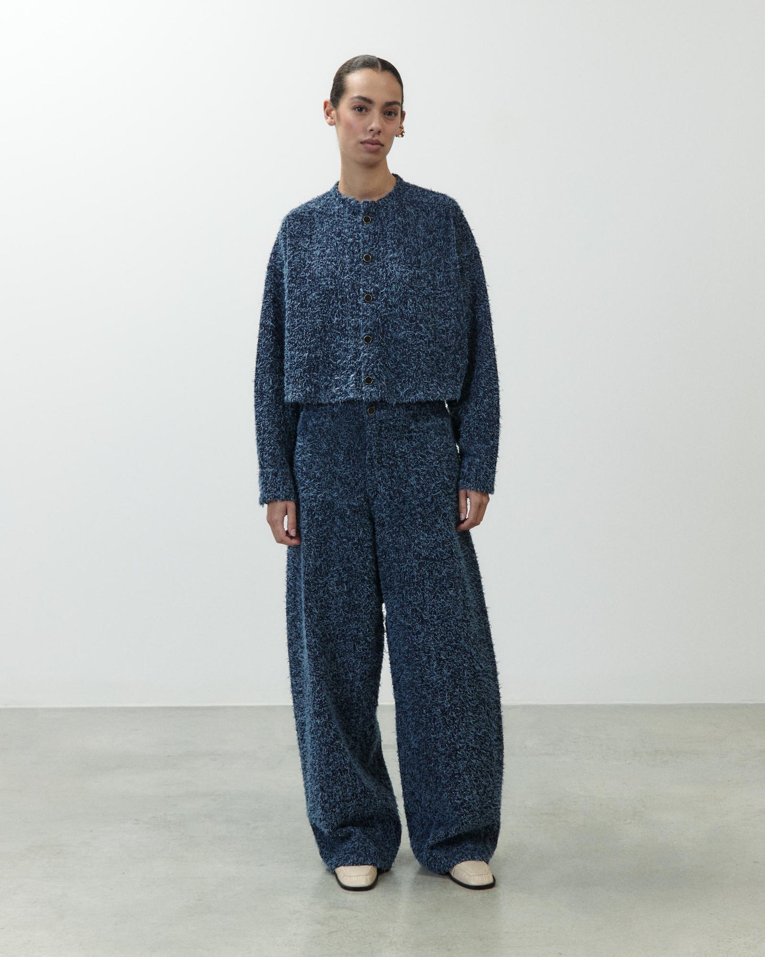 GIACCA CROPPED IN DENIM