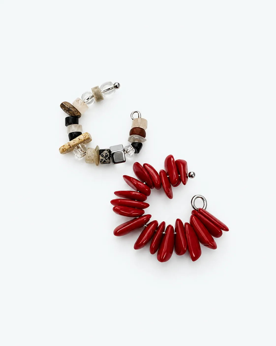 earcuff con pietre naturali