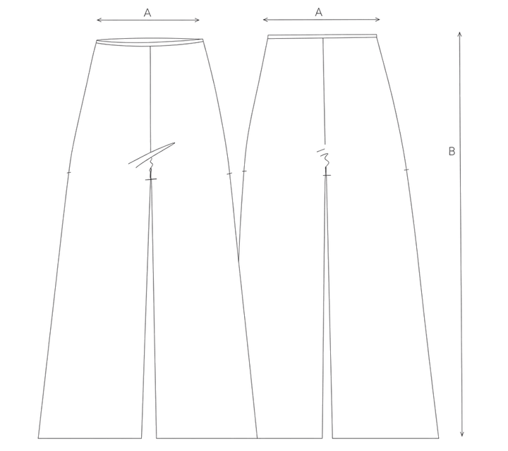 Guida misure PANTALONE FRANGE POIS