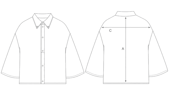 Guida misure CAMICIA LETTERING BOXY