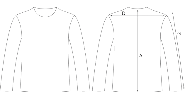 Guida misure BLAZER MONOPETTO A RIGHE