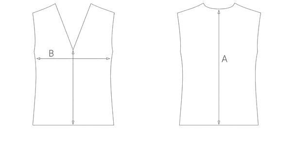 Guida misure GILET CON FRANGE