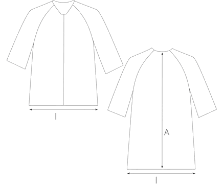 Guida misure BOMBER COATED EFFECT